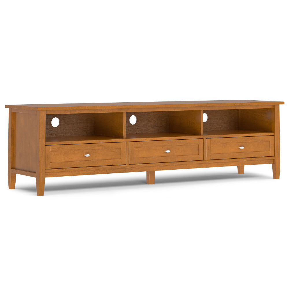 Warm Shaker 72" Low TV Stand | Media Console