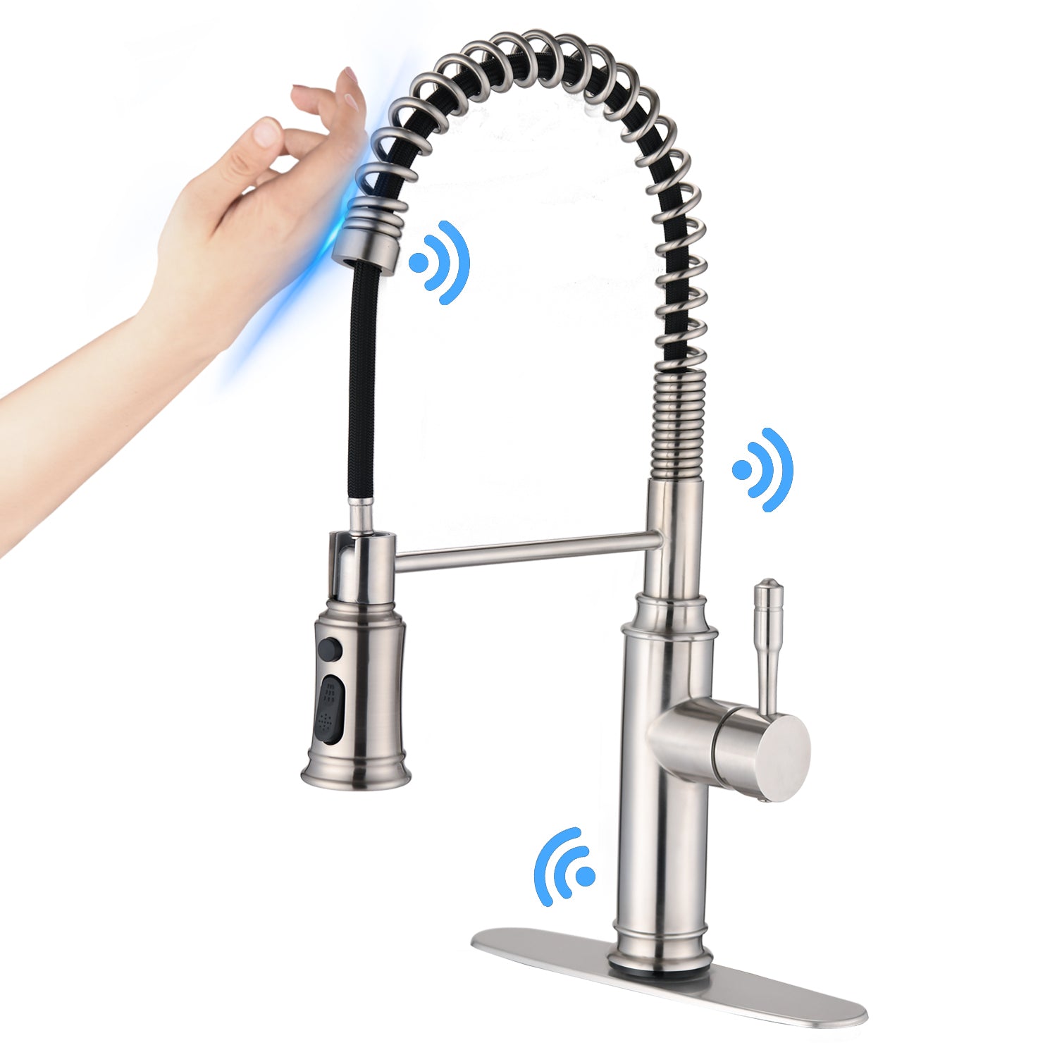 Pull-Down Kitchen Faucet: Touch & Spray