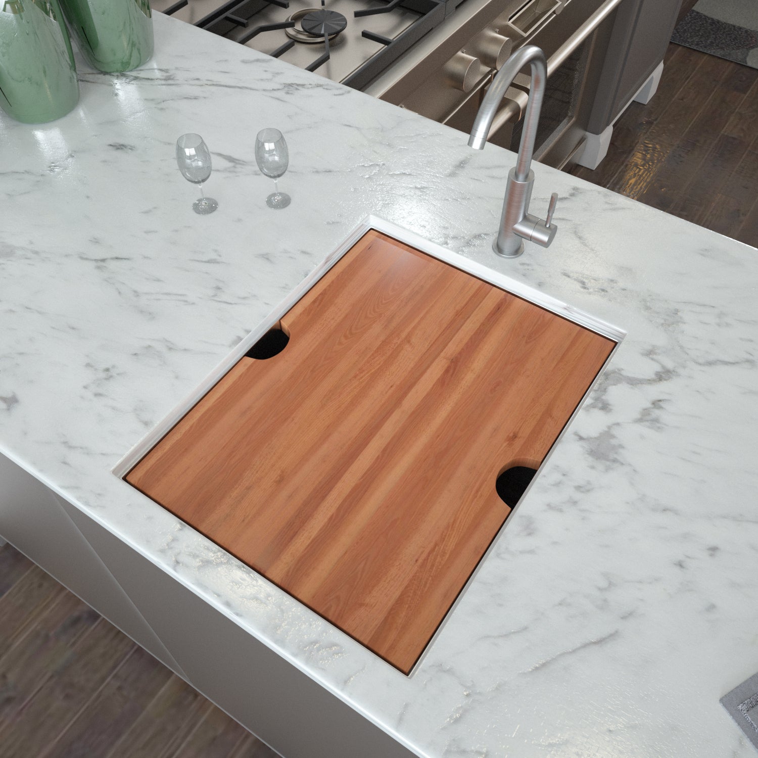 15" Undermount Kitchen Sink: Stainless Steel