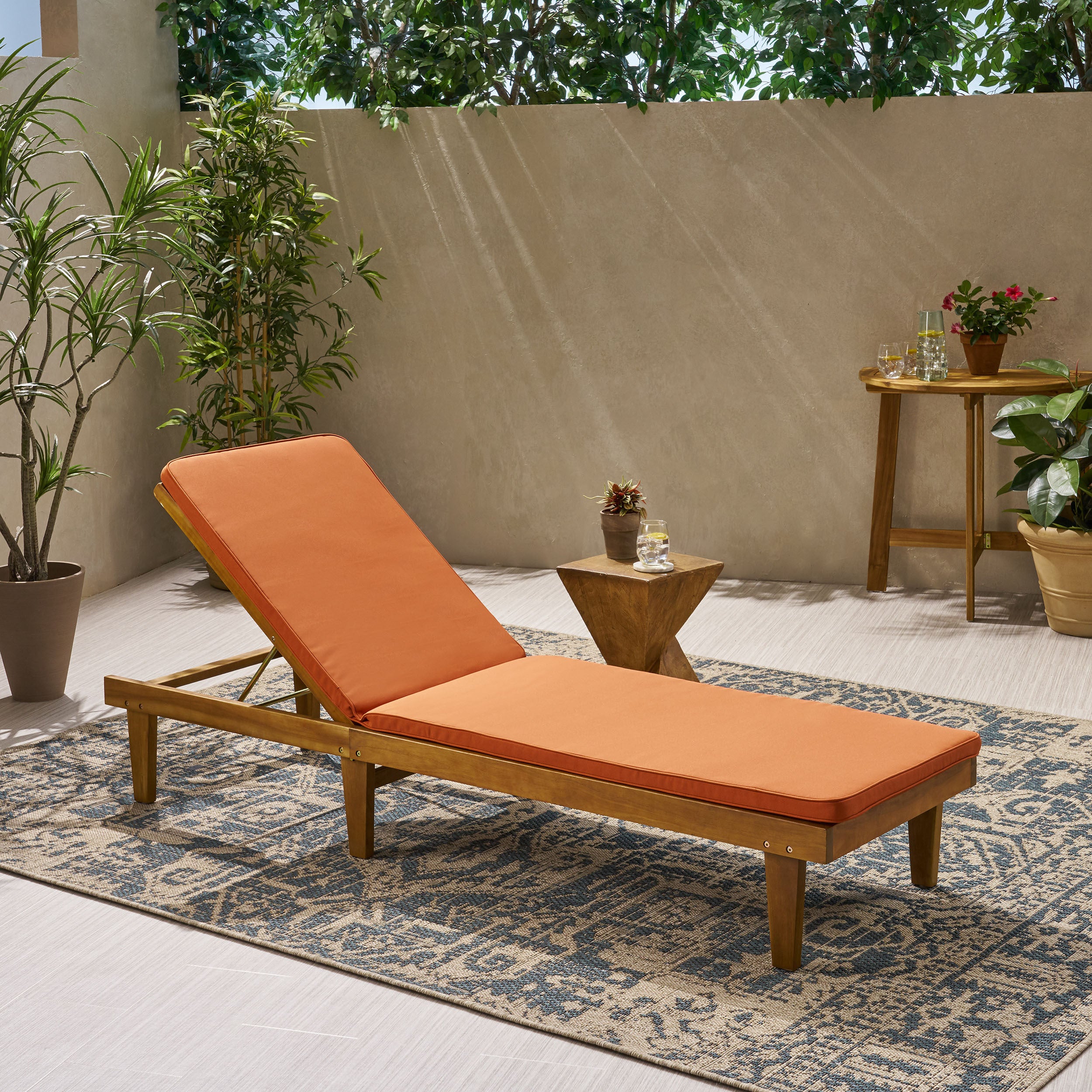 Nadine Chaise Lounge Cushion: Outdoor Comfort & Style