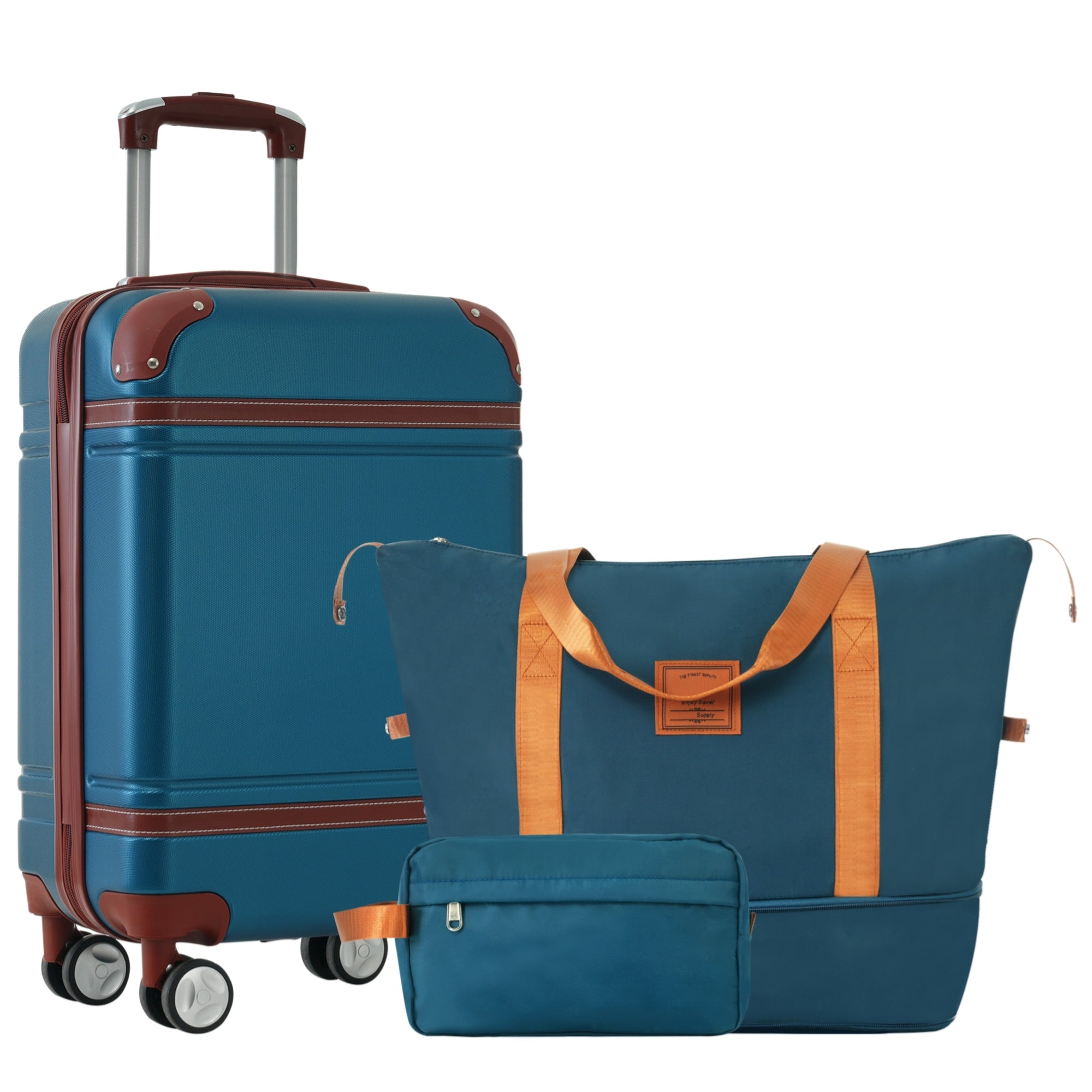 Hardshell Luggage Set: Carry-on Spinner with TSA Lock