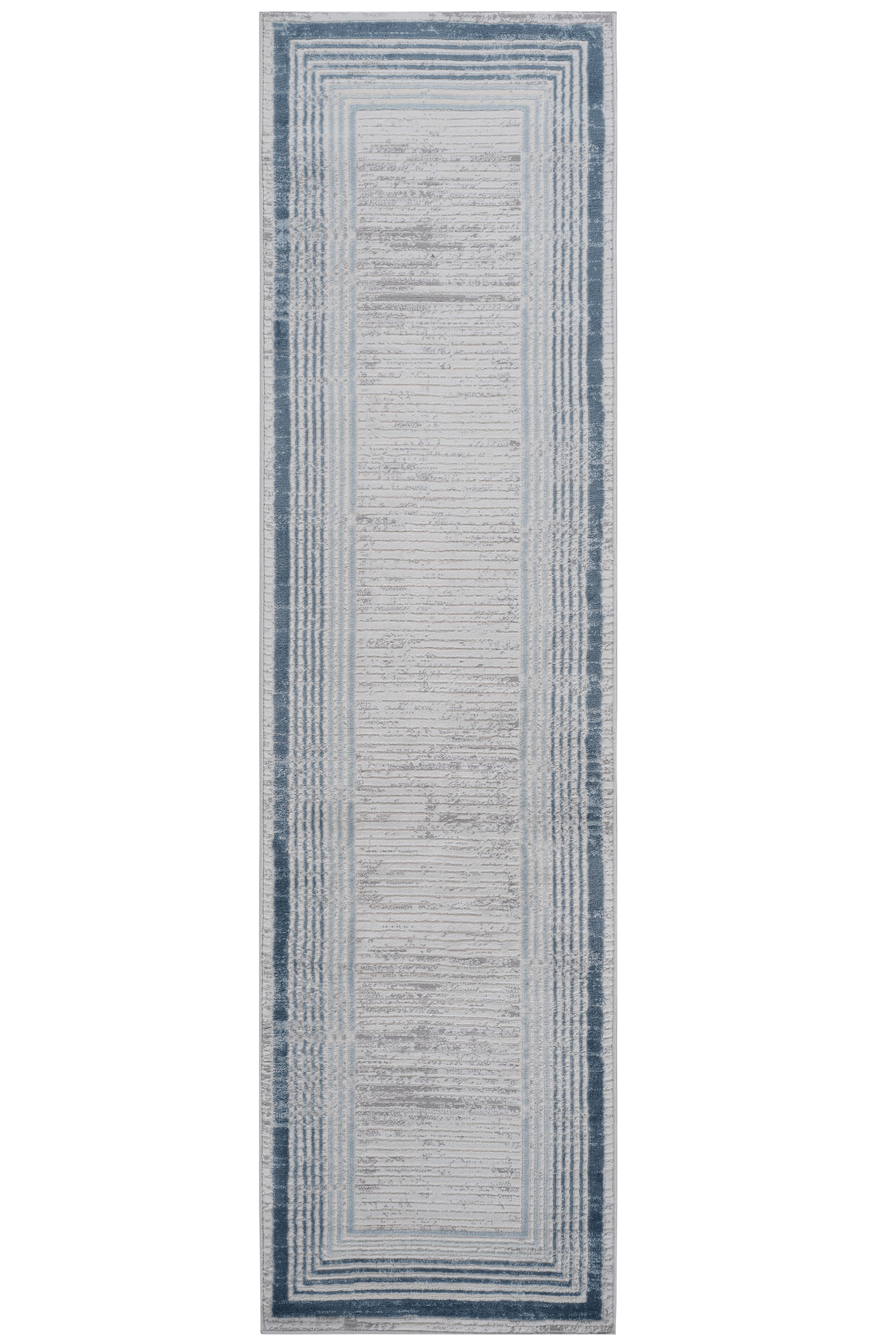 Blue/Ivory Area Rug: Stain-Resistant & Stylish