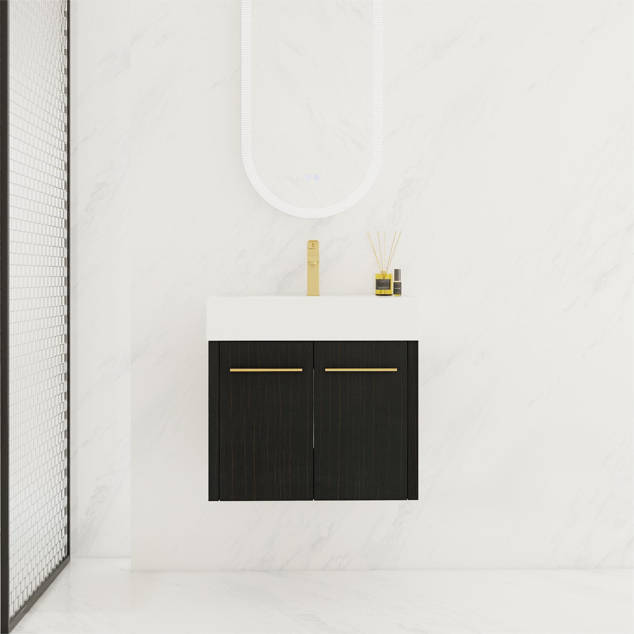 24" Wall-Mount Bathroom Vanity with Sink