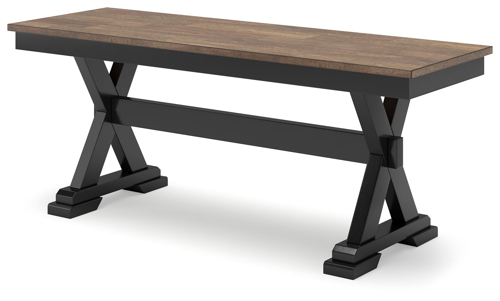 Wildenauer - Large Dining Room Bench - Brown / Black