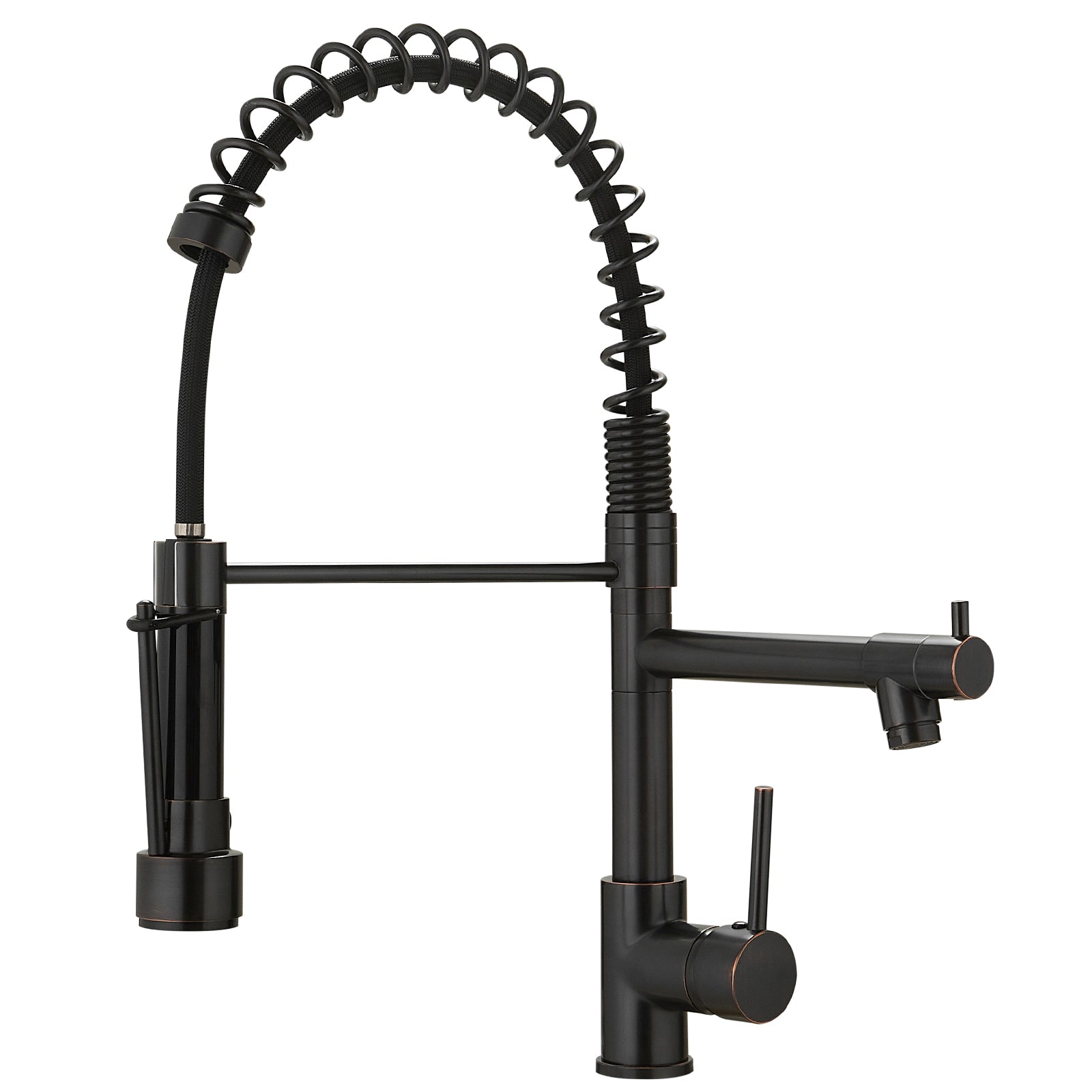 Pull-Down Kitchen Faucet: Single Handle, Commercial Style