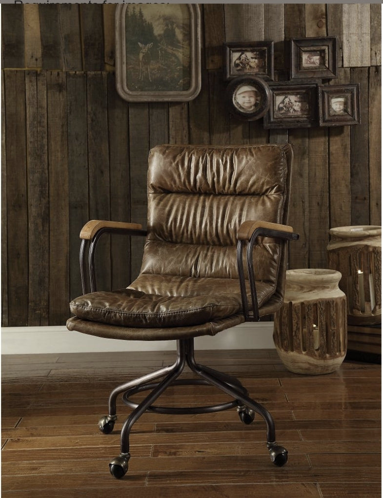 Harith II Vintage Leather Office Chair
