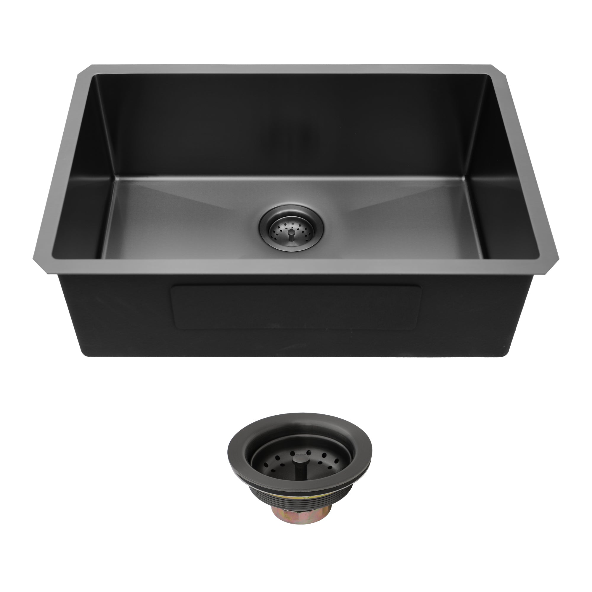 Gunmetal Black Undermount Kitchen Sink (30x18x10)