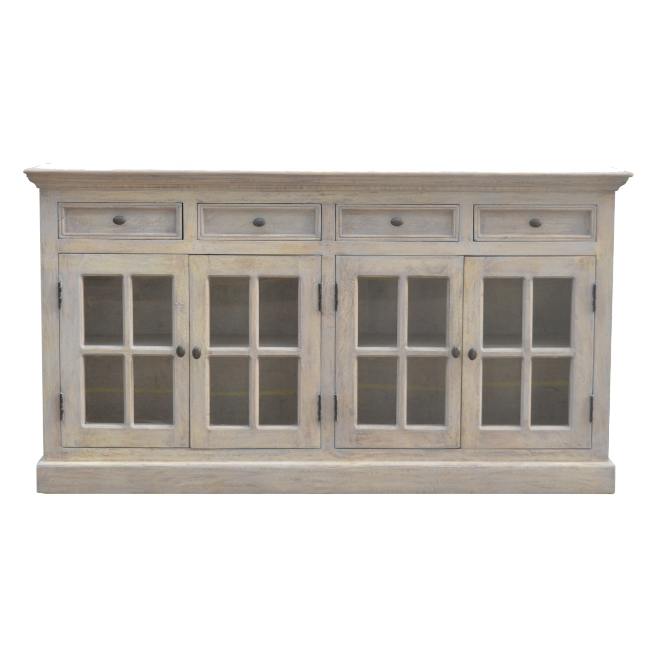 Artisan Solid Wood Sideboard: Acid Wash Glaze