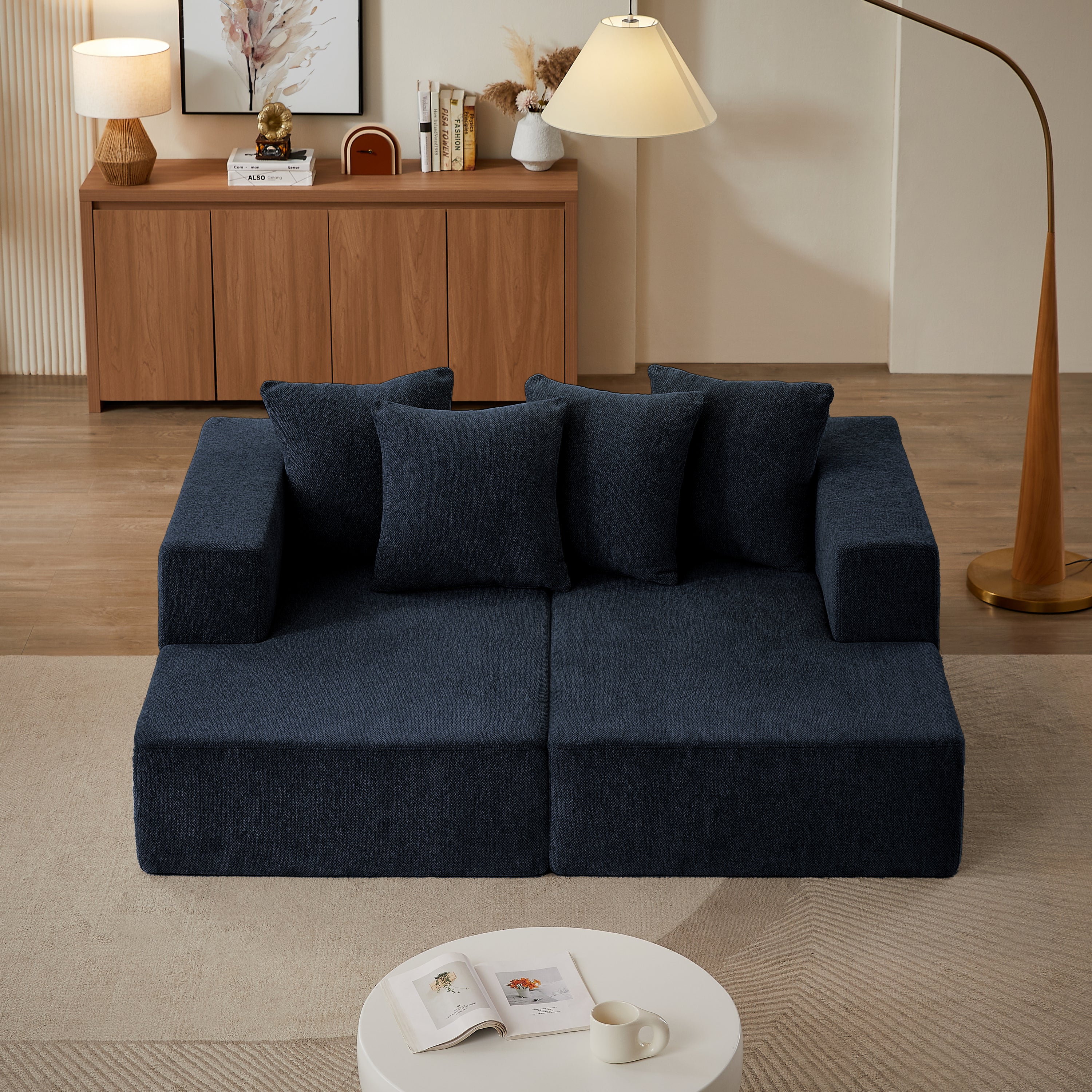 Chenille Sectional Sofa: Modern & Plush