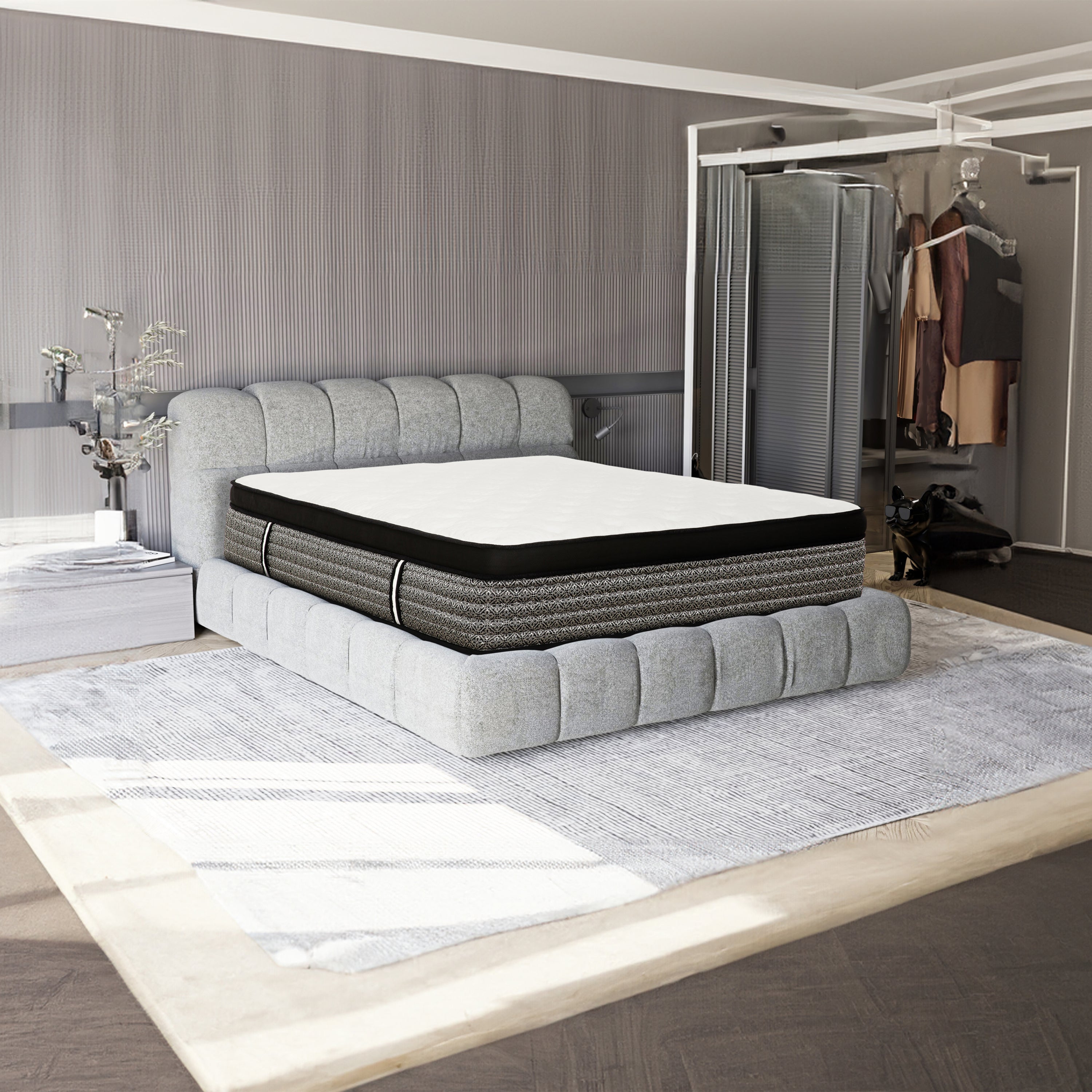 King Size Hybrid Mattress: Plush Gel Memory Foam