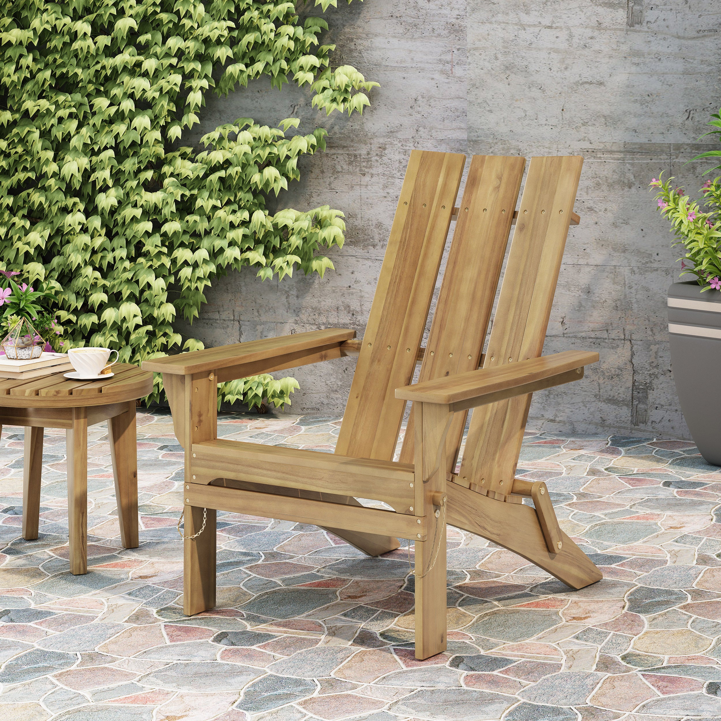 Zuma Foldable Adirondack Chair: Comfort & Style