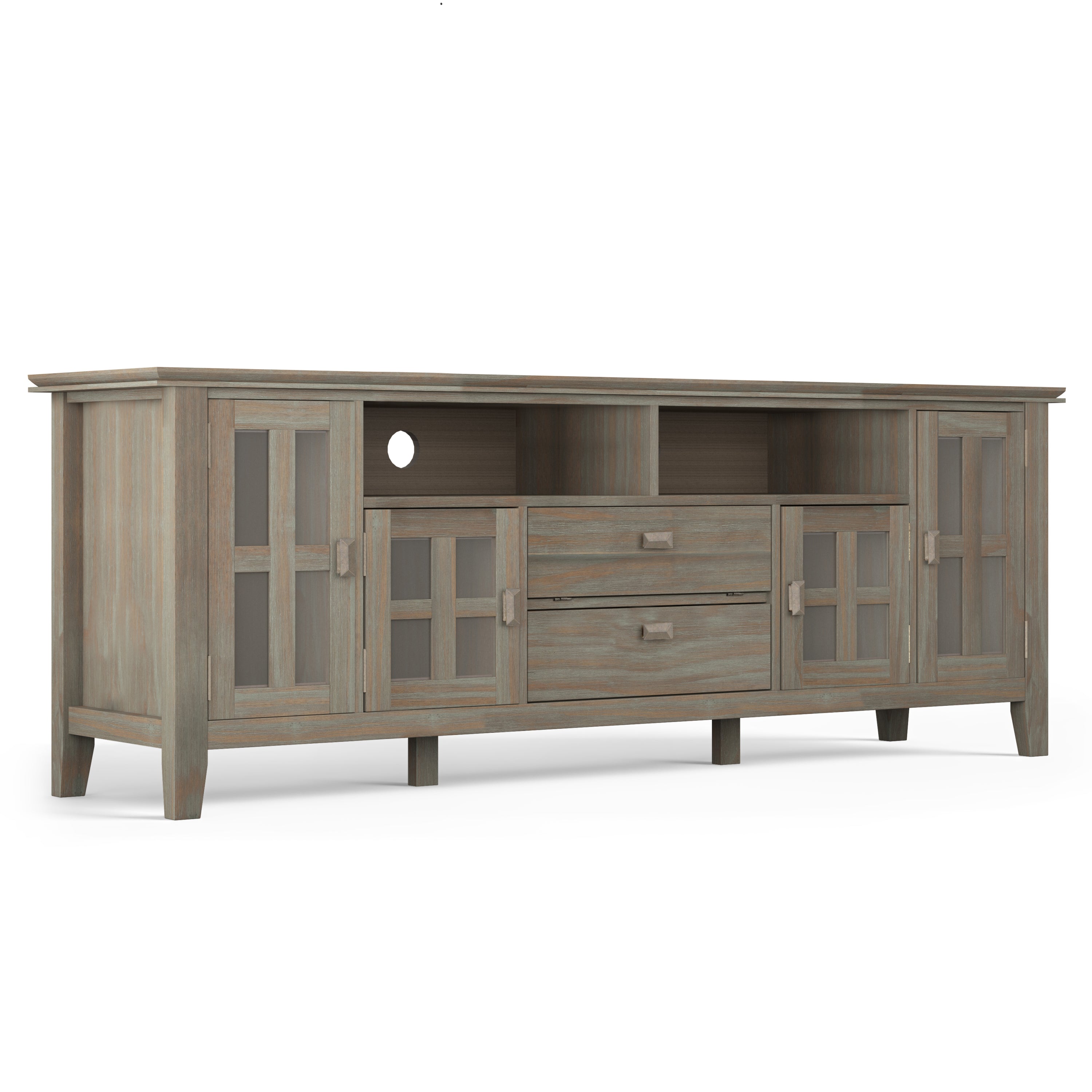 72" Artisan TV Media Stand - Distressed Grey