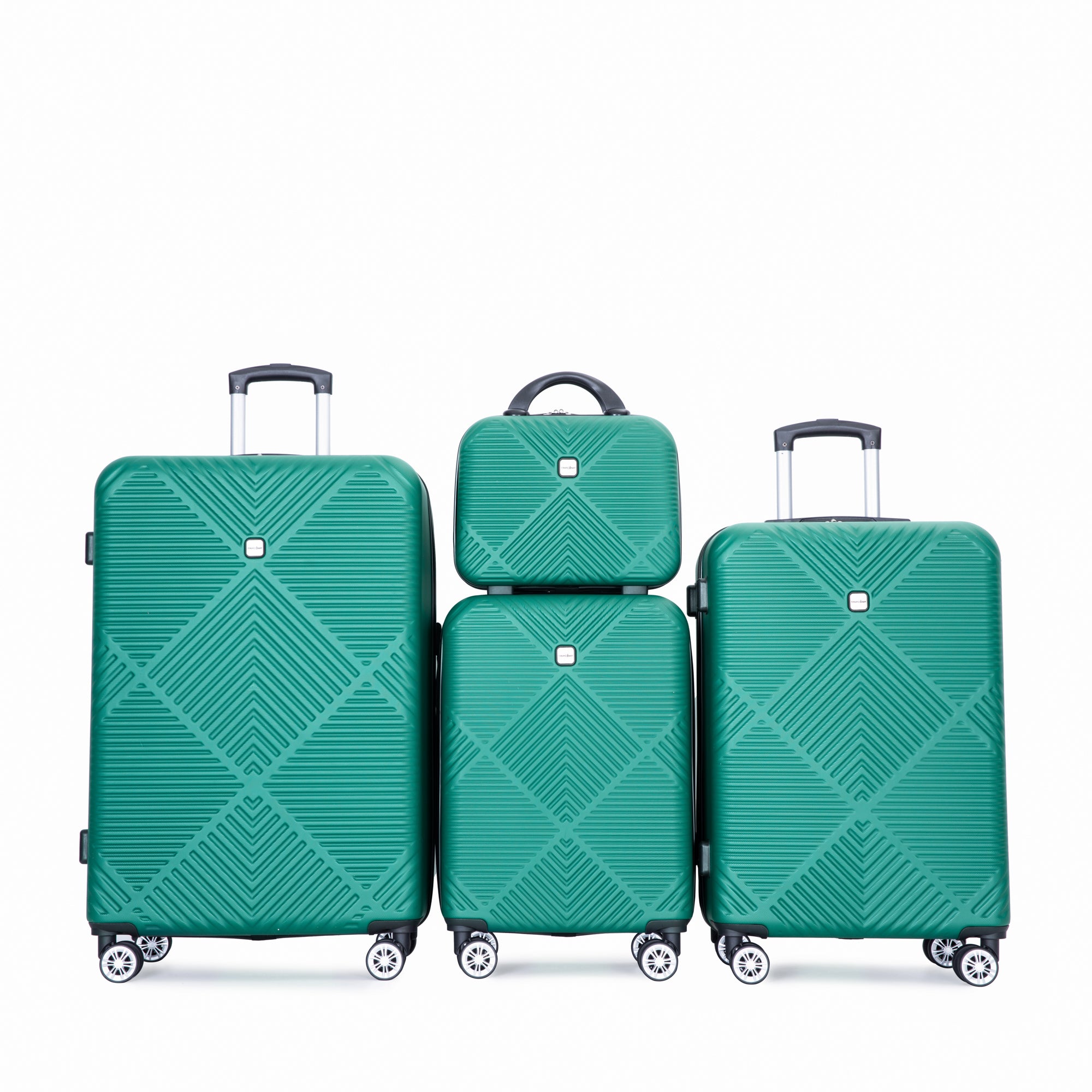 Lightweight 4-Piece ABS Suitcase Set (14/20/24/28")