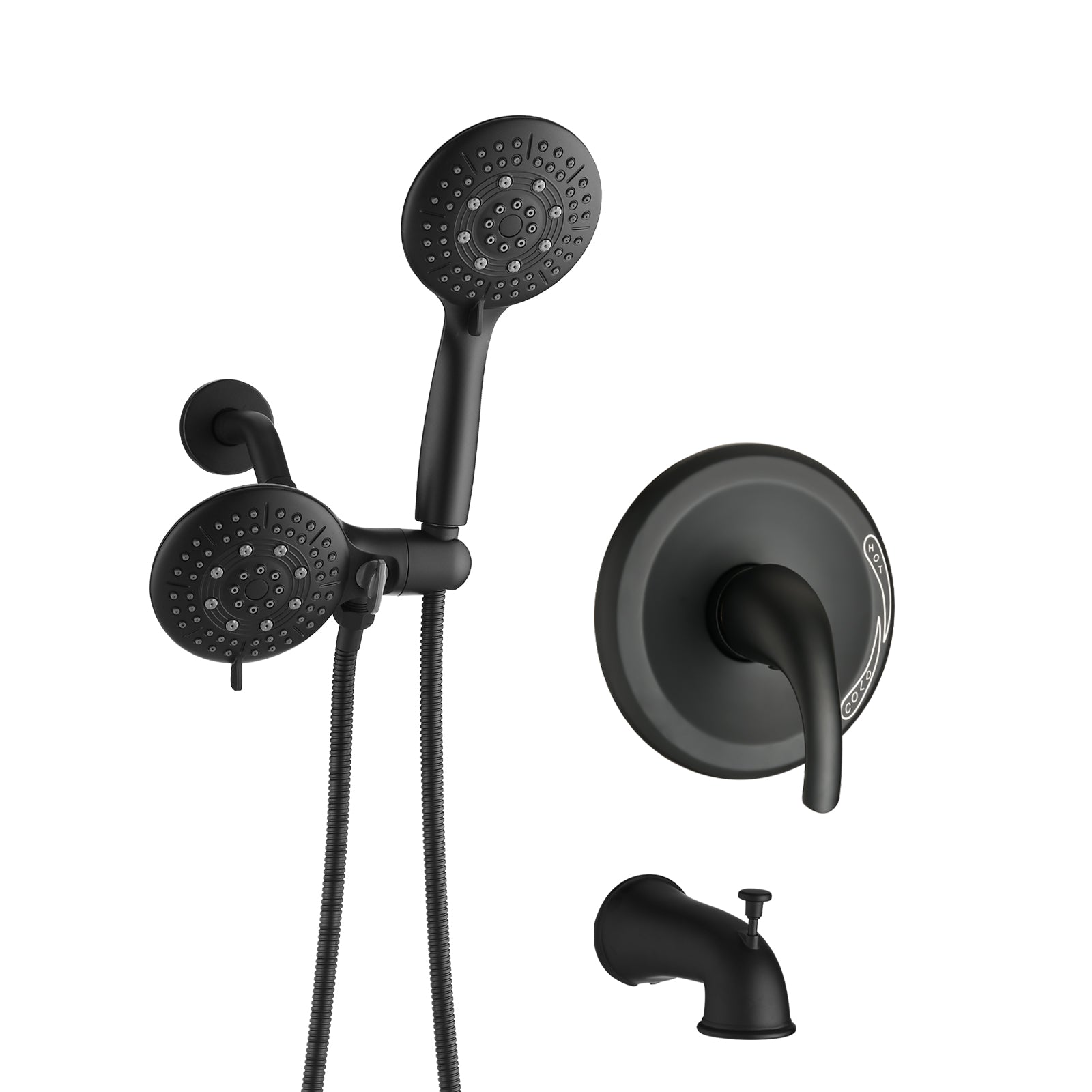 Luxury 6-Function Rain Shower Head Set
