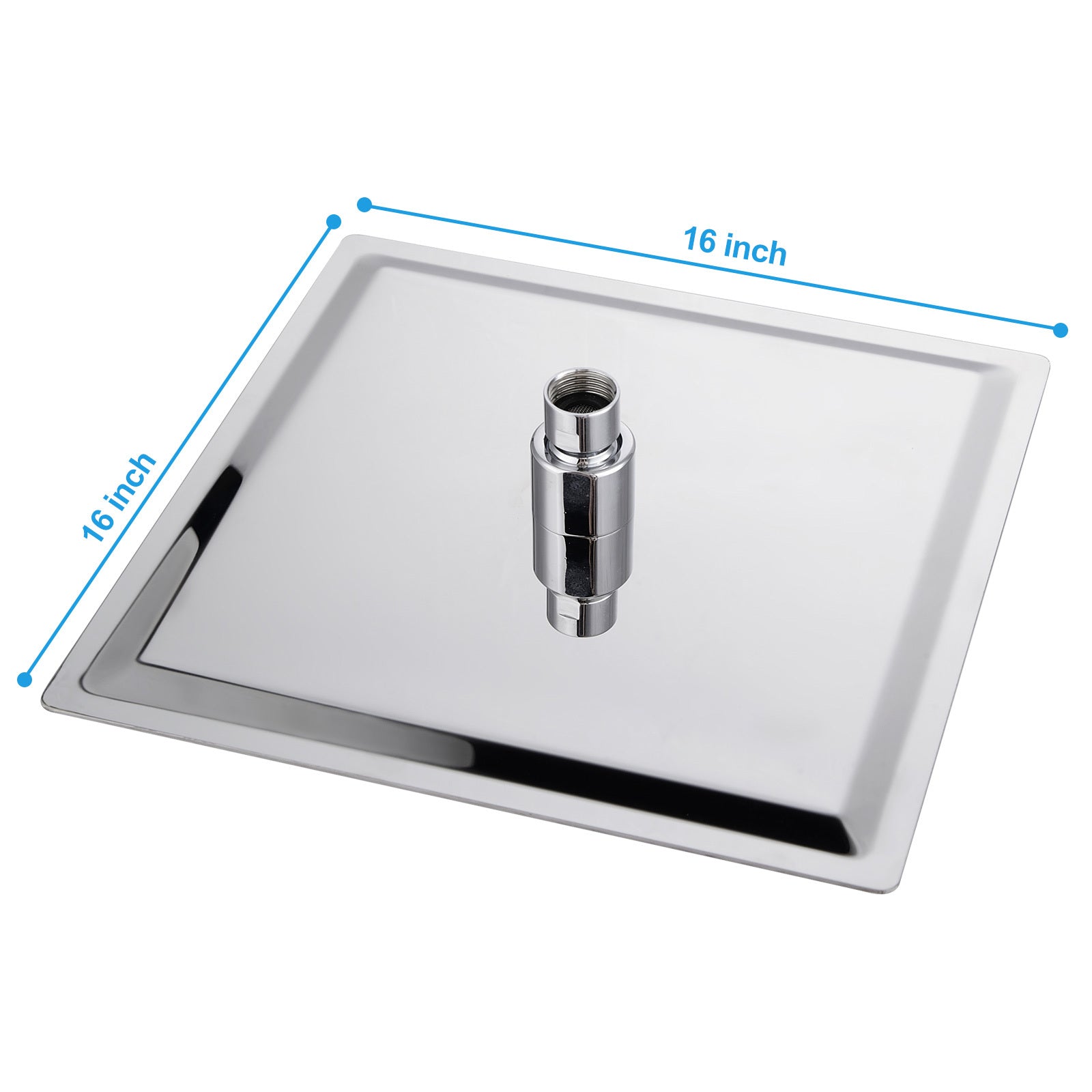 16" Chrome Square Rain Shower Head