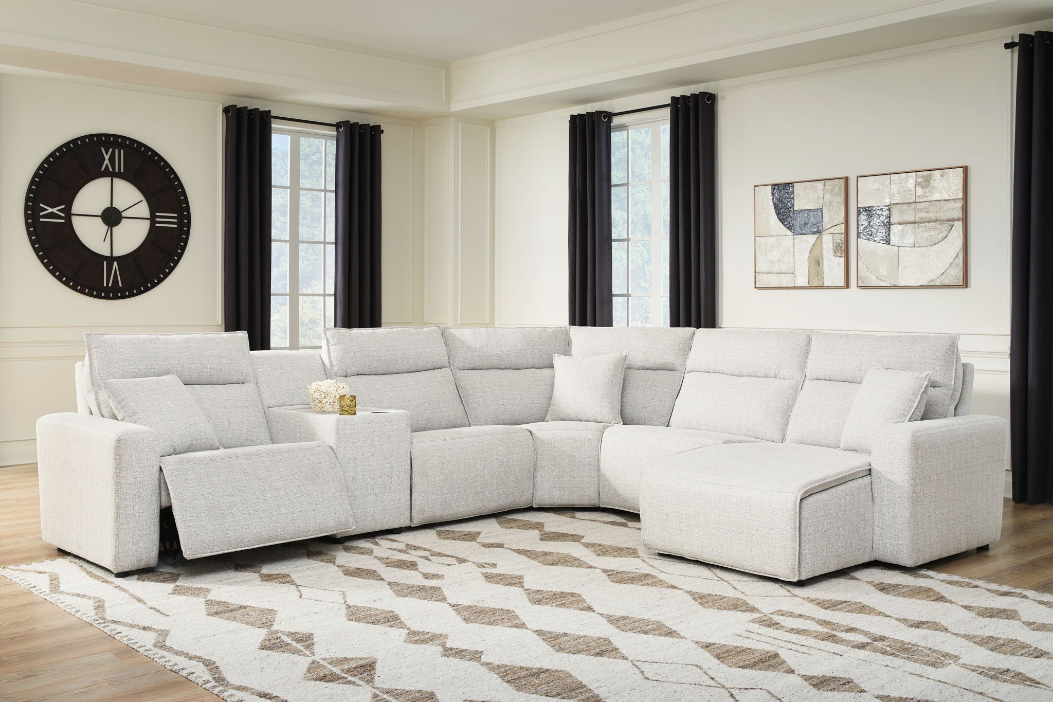 Modmax II - Reclining Sectional - Stone