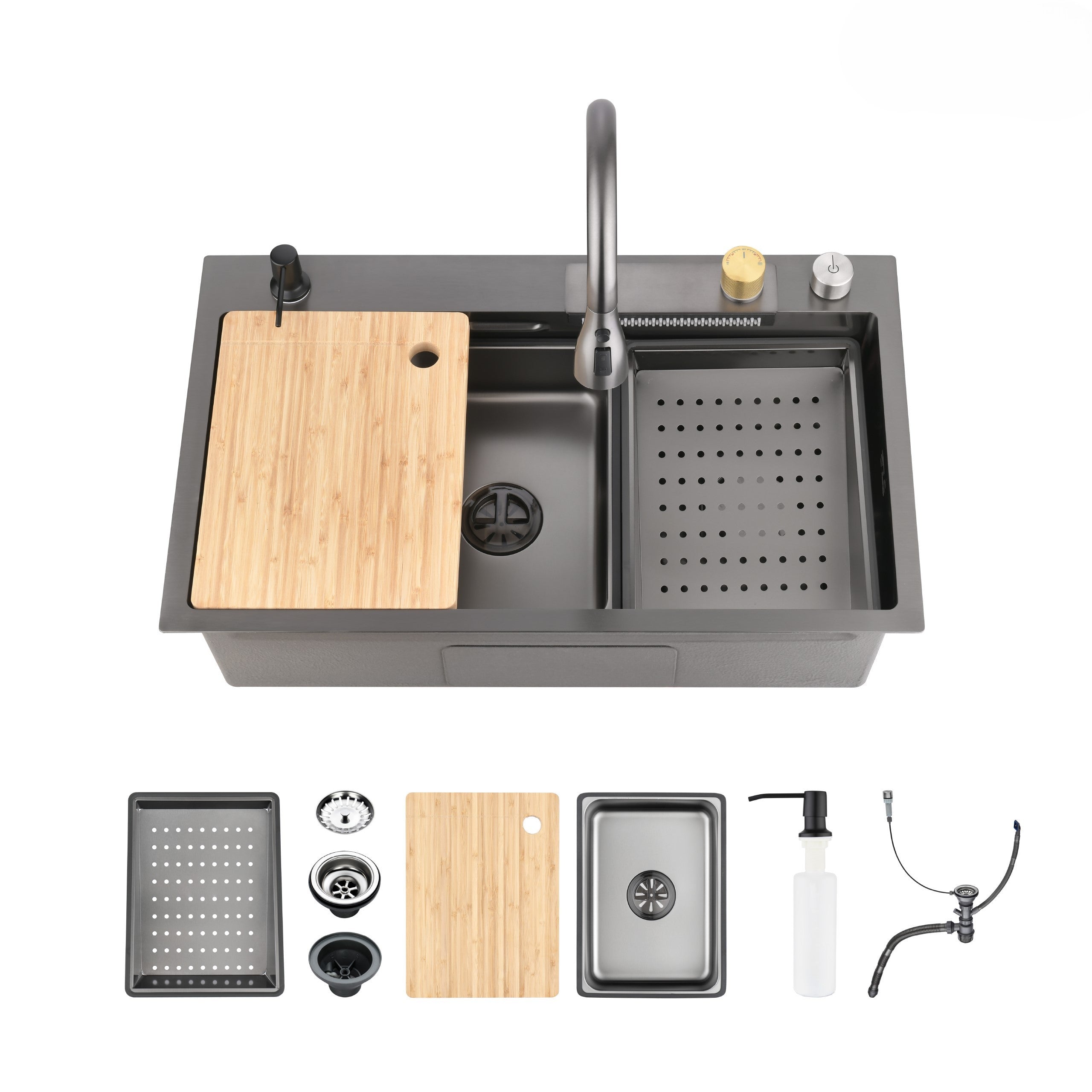 Modern Handmade 30x22" Stainless Steel Kitchen Sink