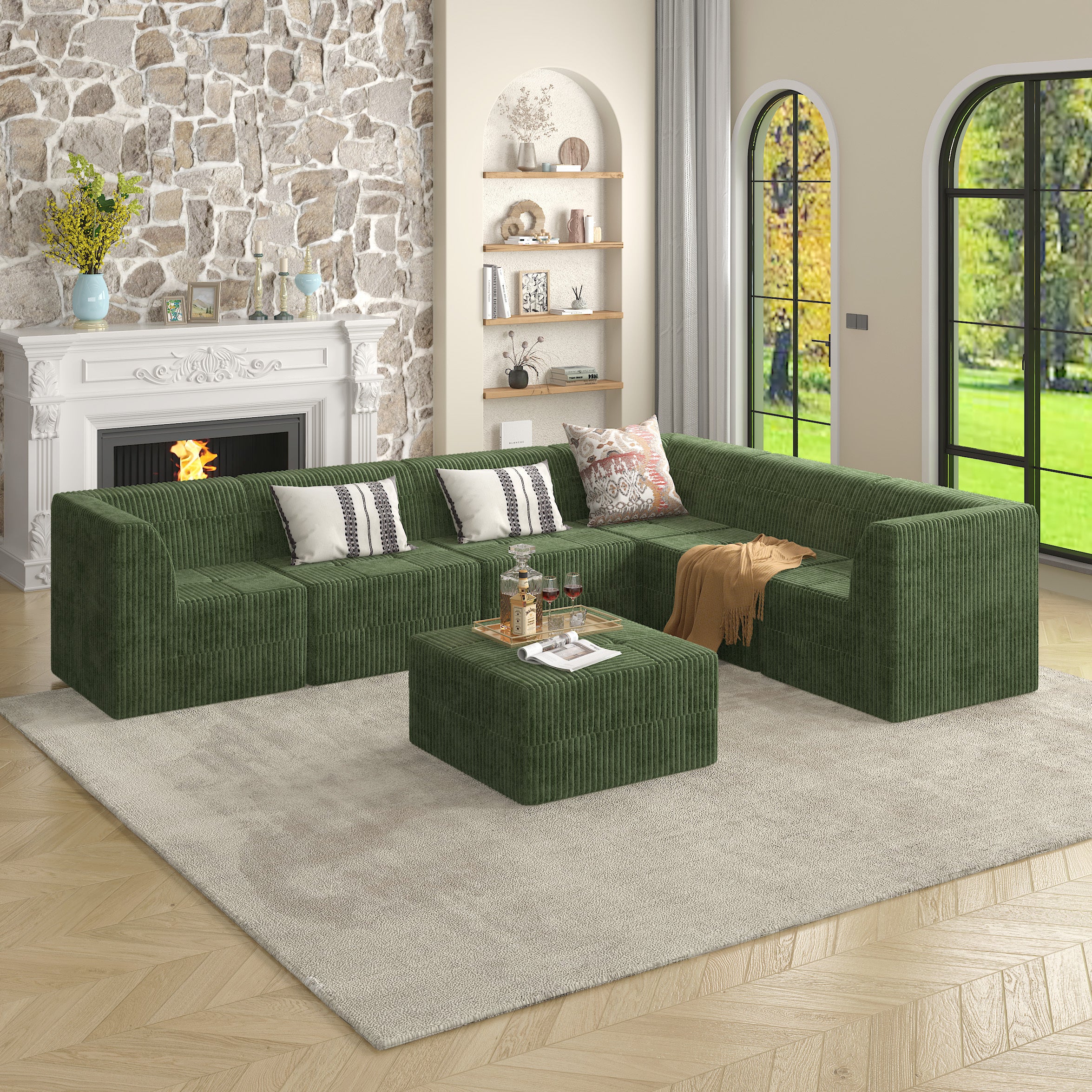 L-Shaped Modular Sectional Sofa: Modern & Comfy