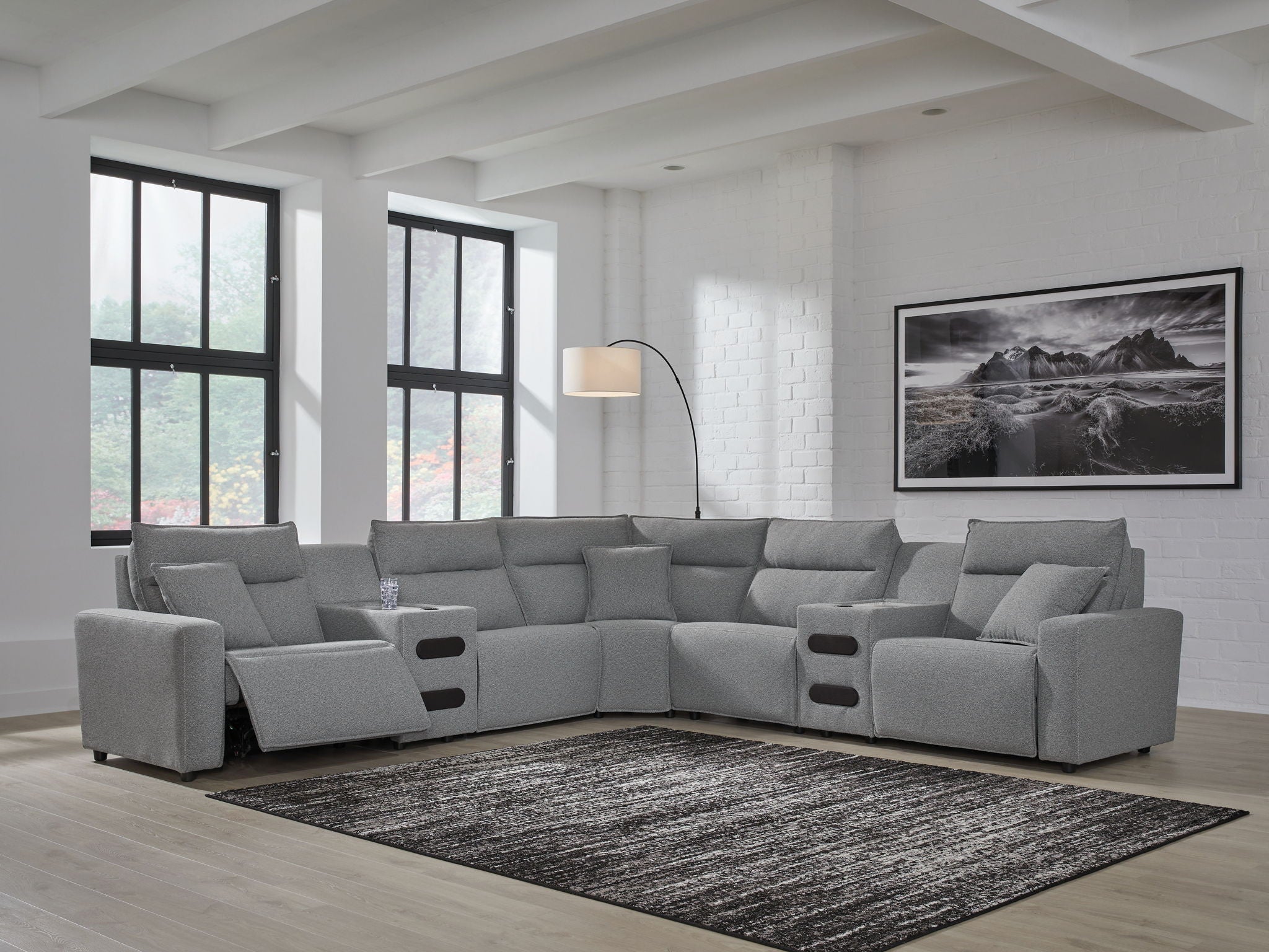 Modmax II - Reclining Sectional - Salt And Pepper