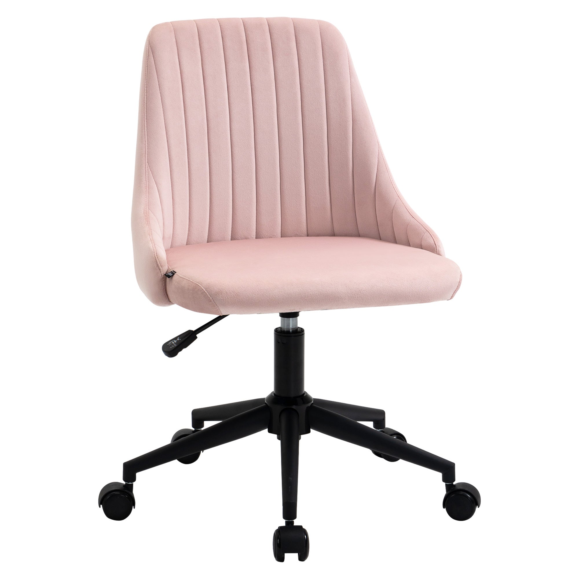Pink Velvet Office Chair | Scallop Desk Chair