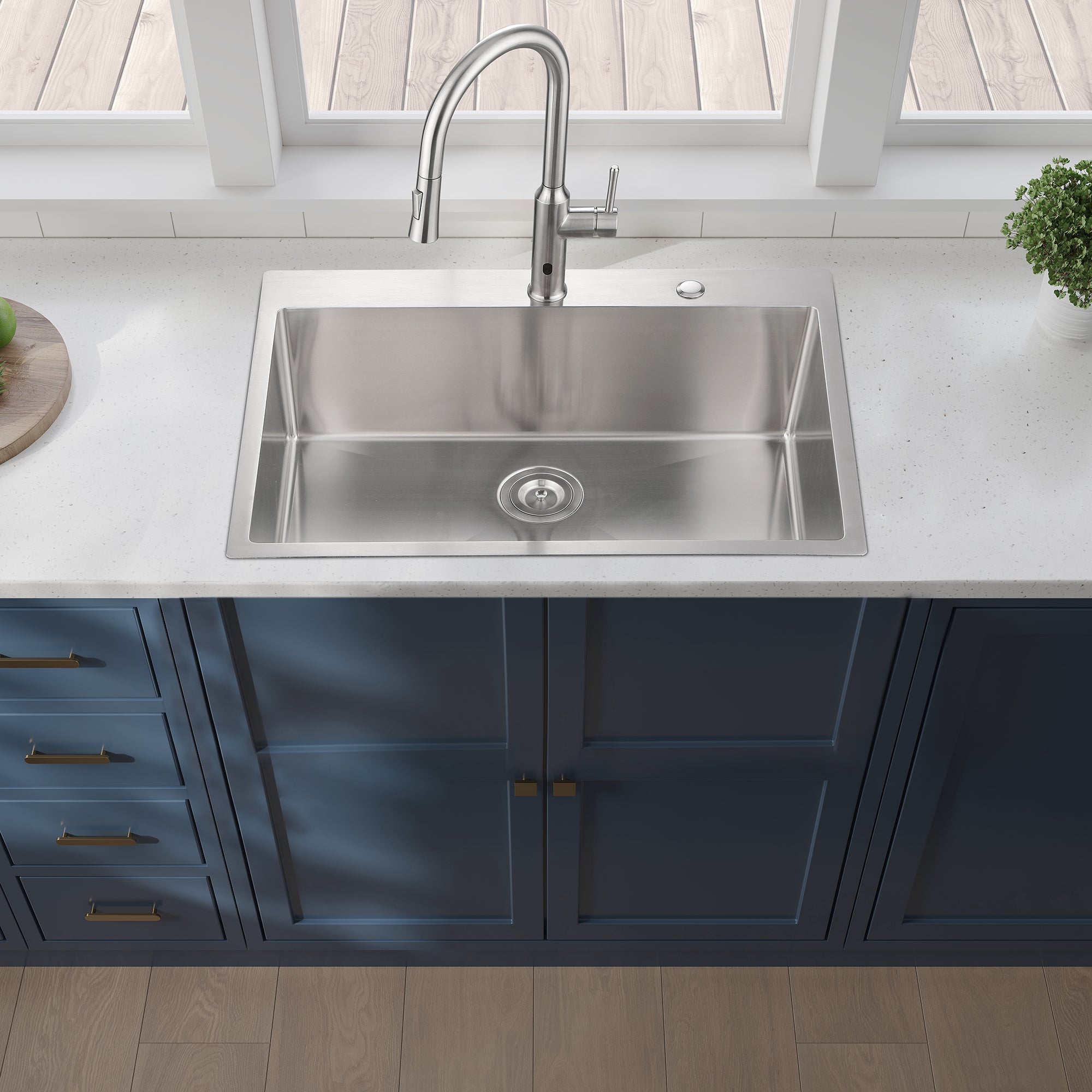 30x22x10" Stainless Steel Kitchen Sink