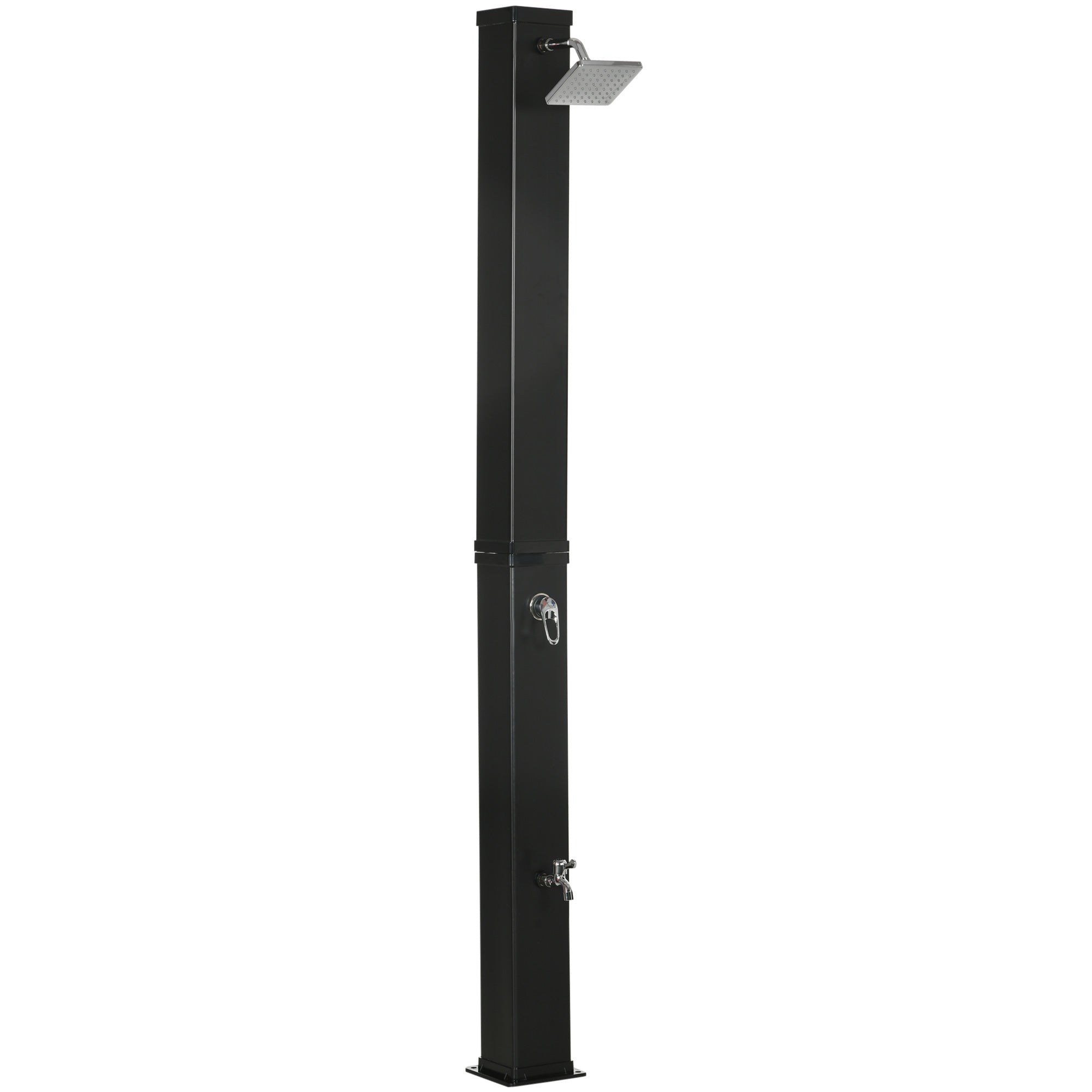 Outsunny Solar Shower: 10.6 Gal, Adjustable Temp