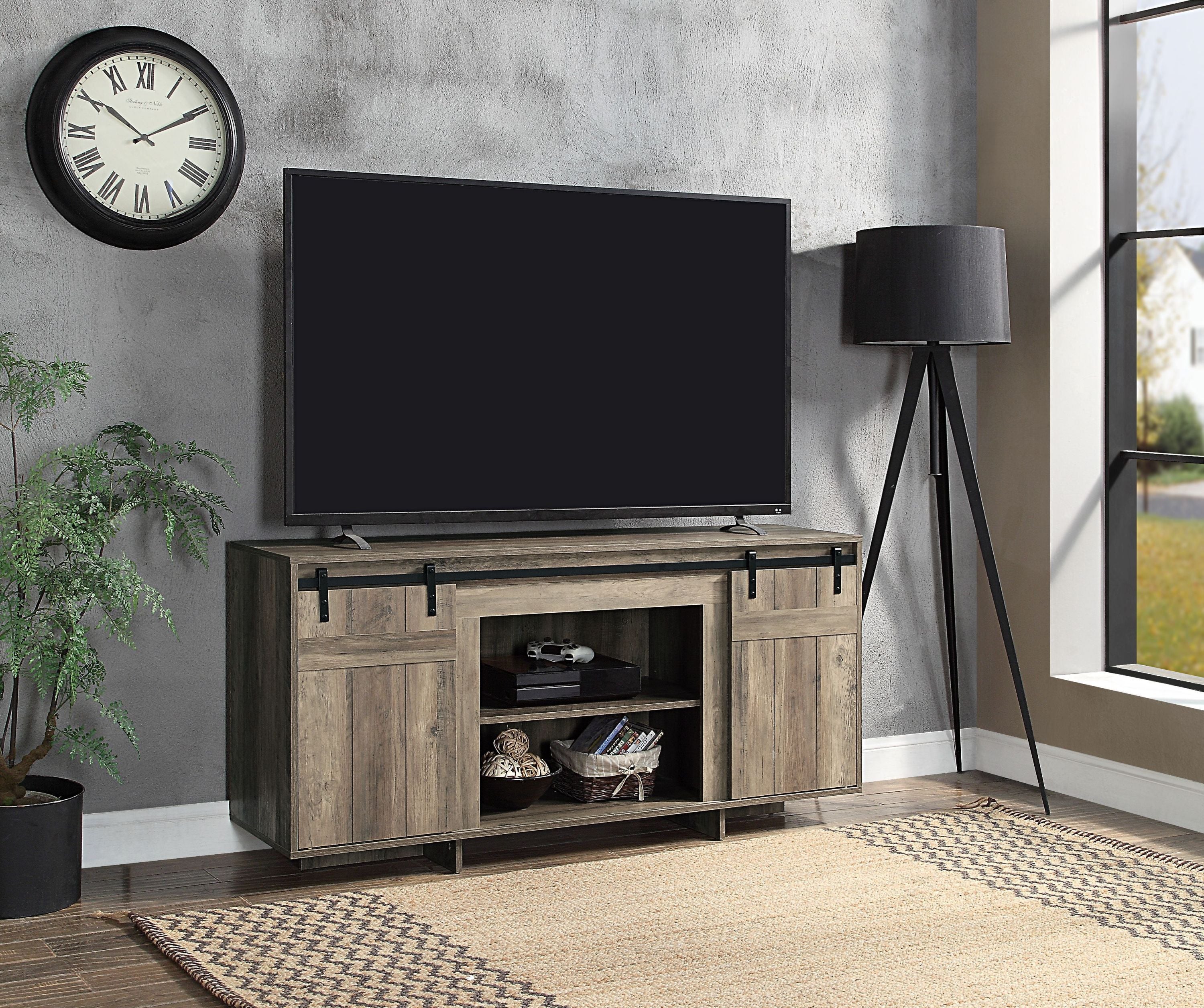 Bellarosa Gray Washed TV Stand
