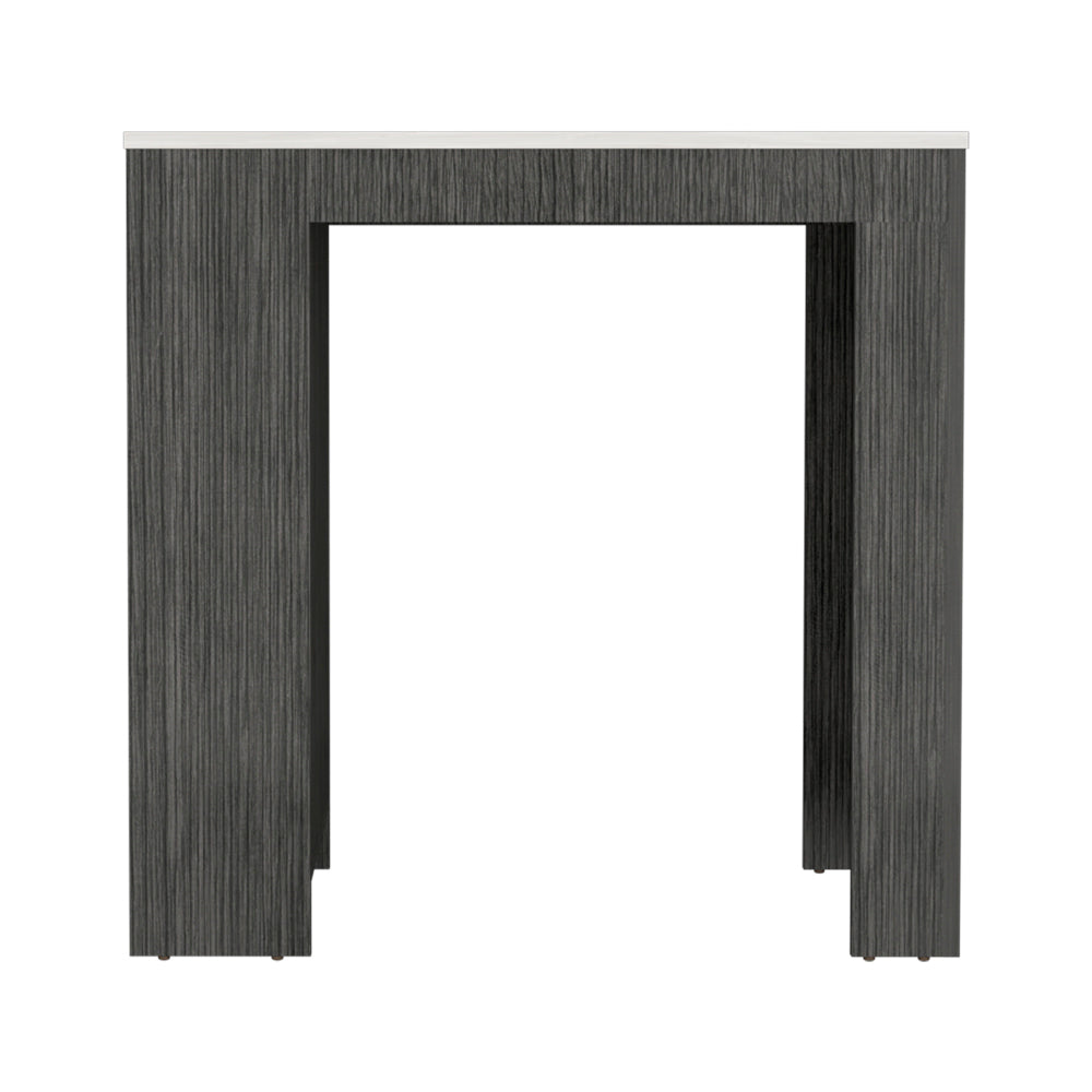 Doyle Kitchen Island, Smoky Oak & Ibiza Marble
