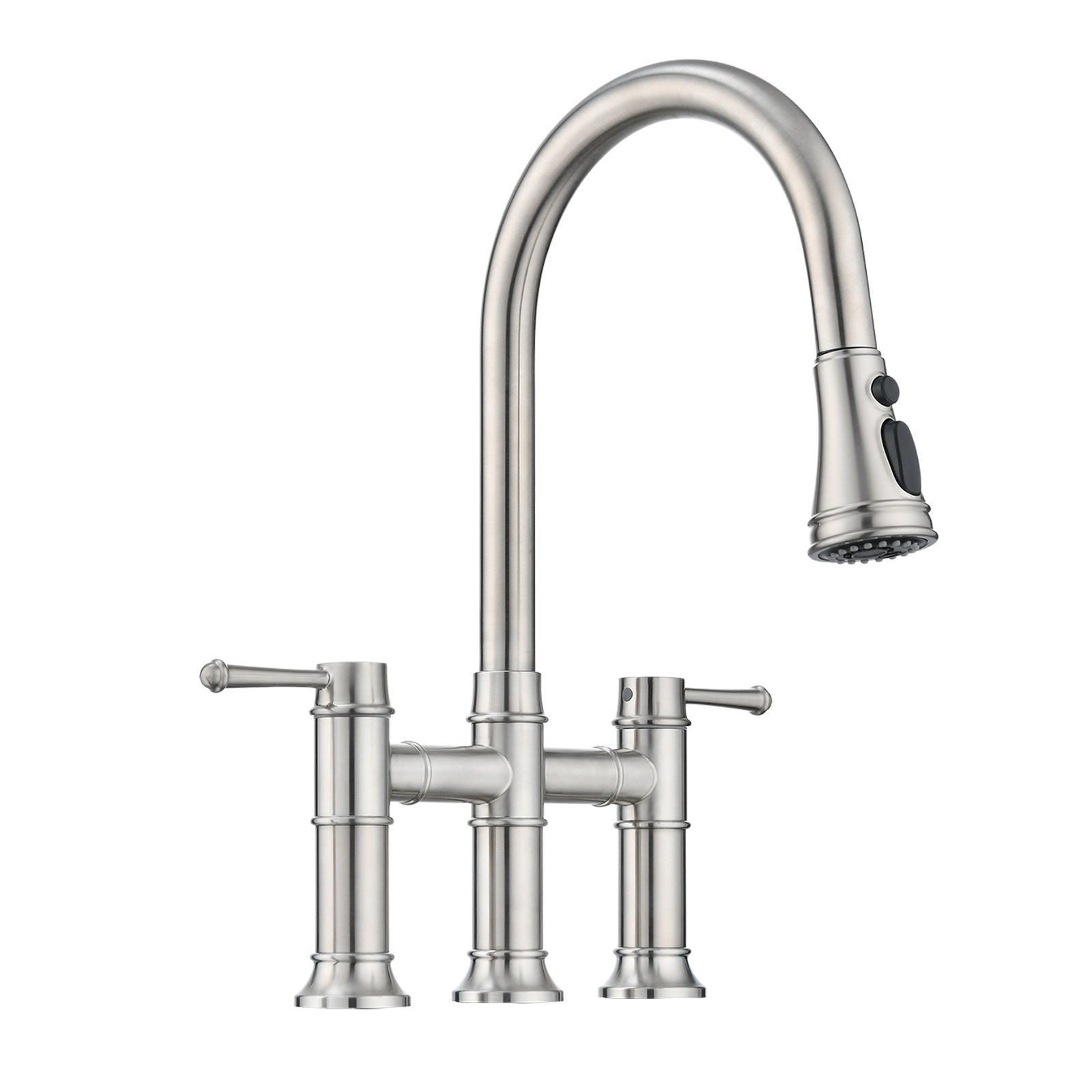 Double Handle Bridge Kitchen Faucet