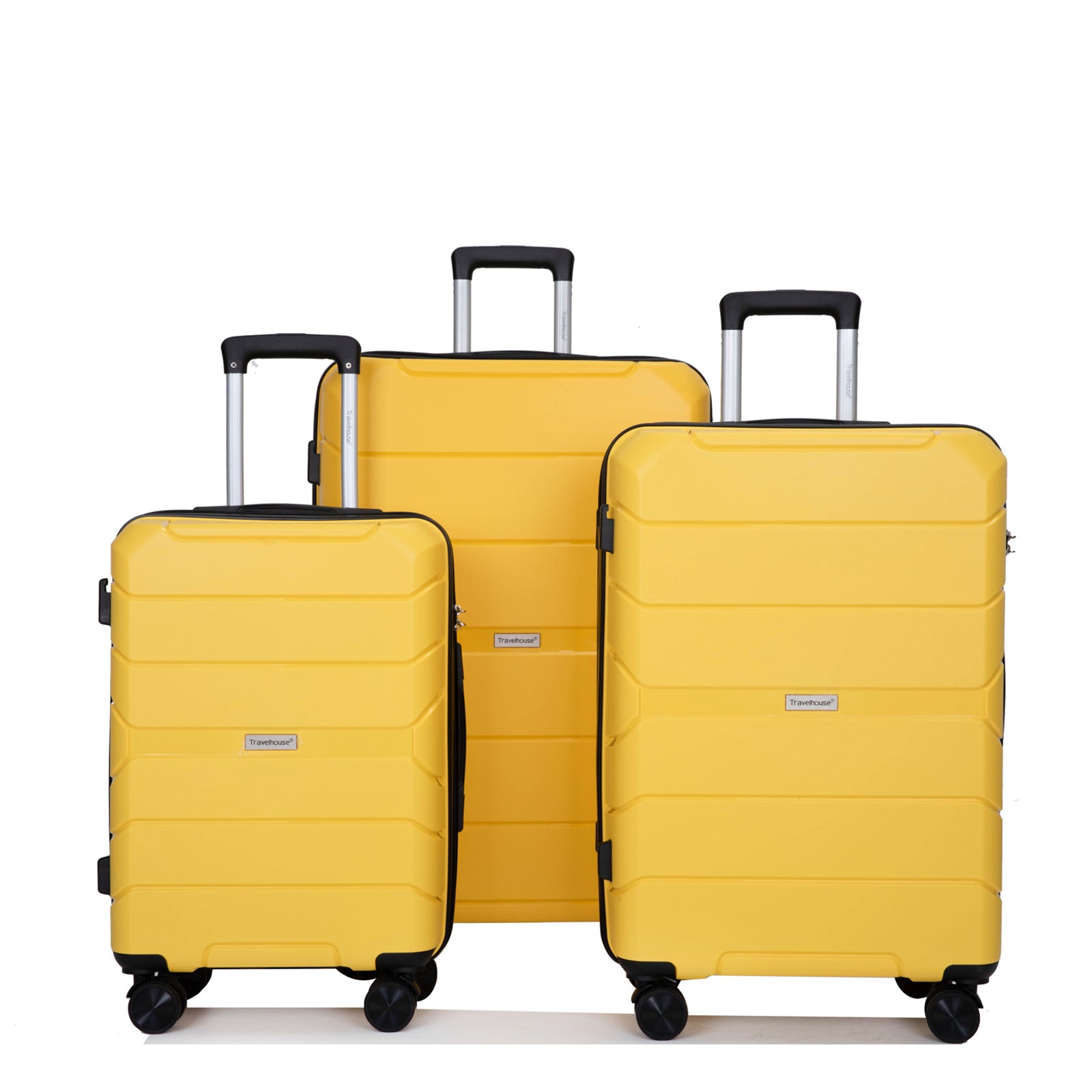 Lightweight 3-Piece Suitcase Set w/TSA Lock
