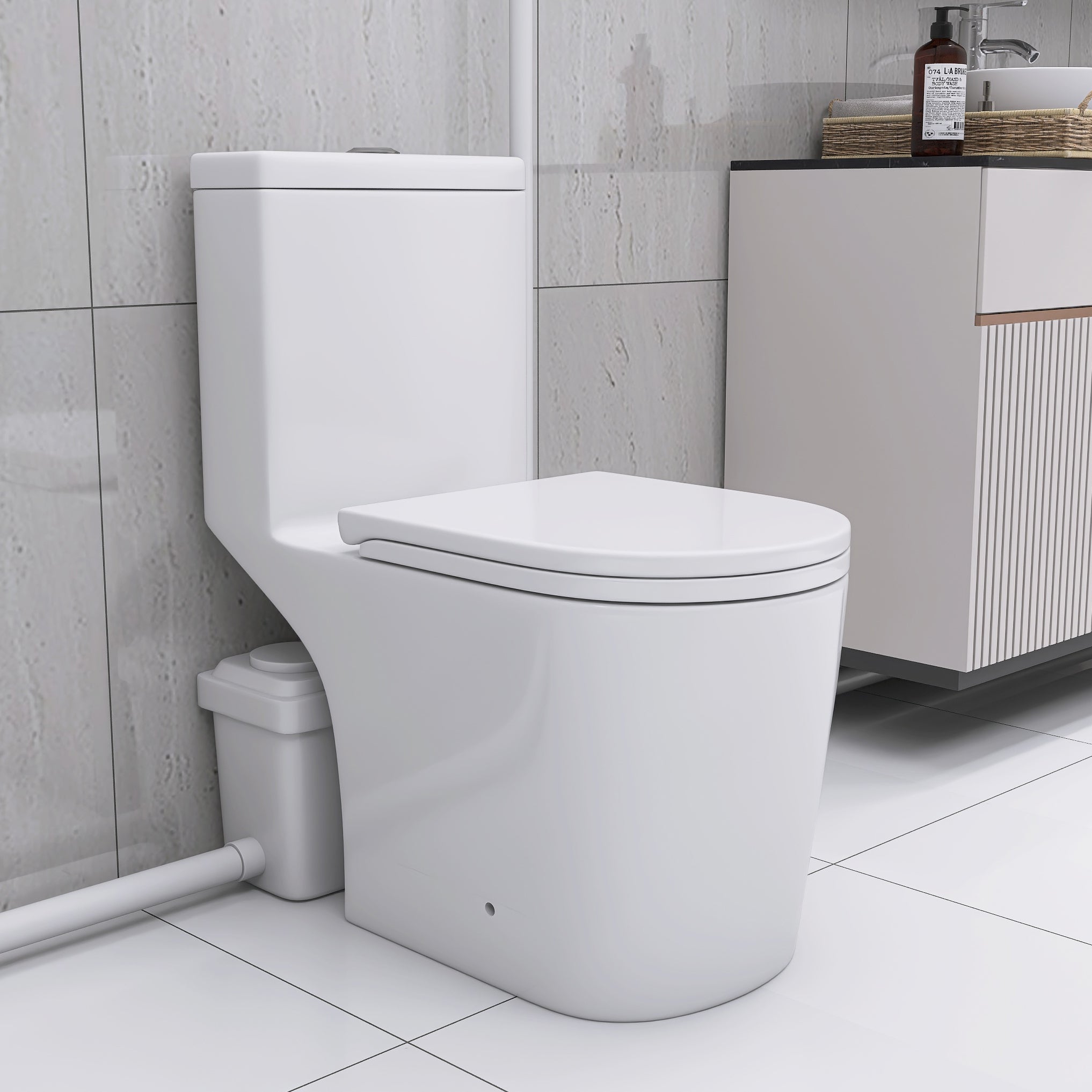 Upflush Toilet: Powerful, ADA Compliant Basement Solution