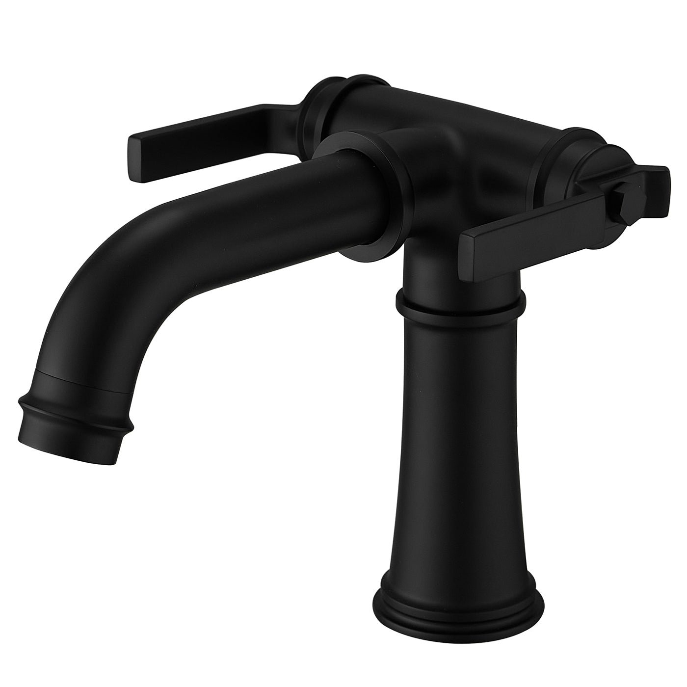 Black Industrial Pipe Bathroom Faucet