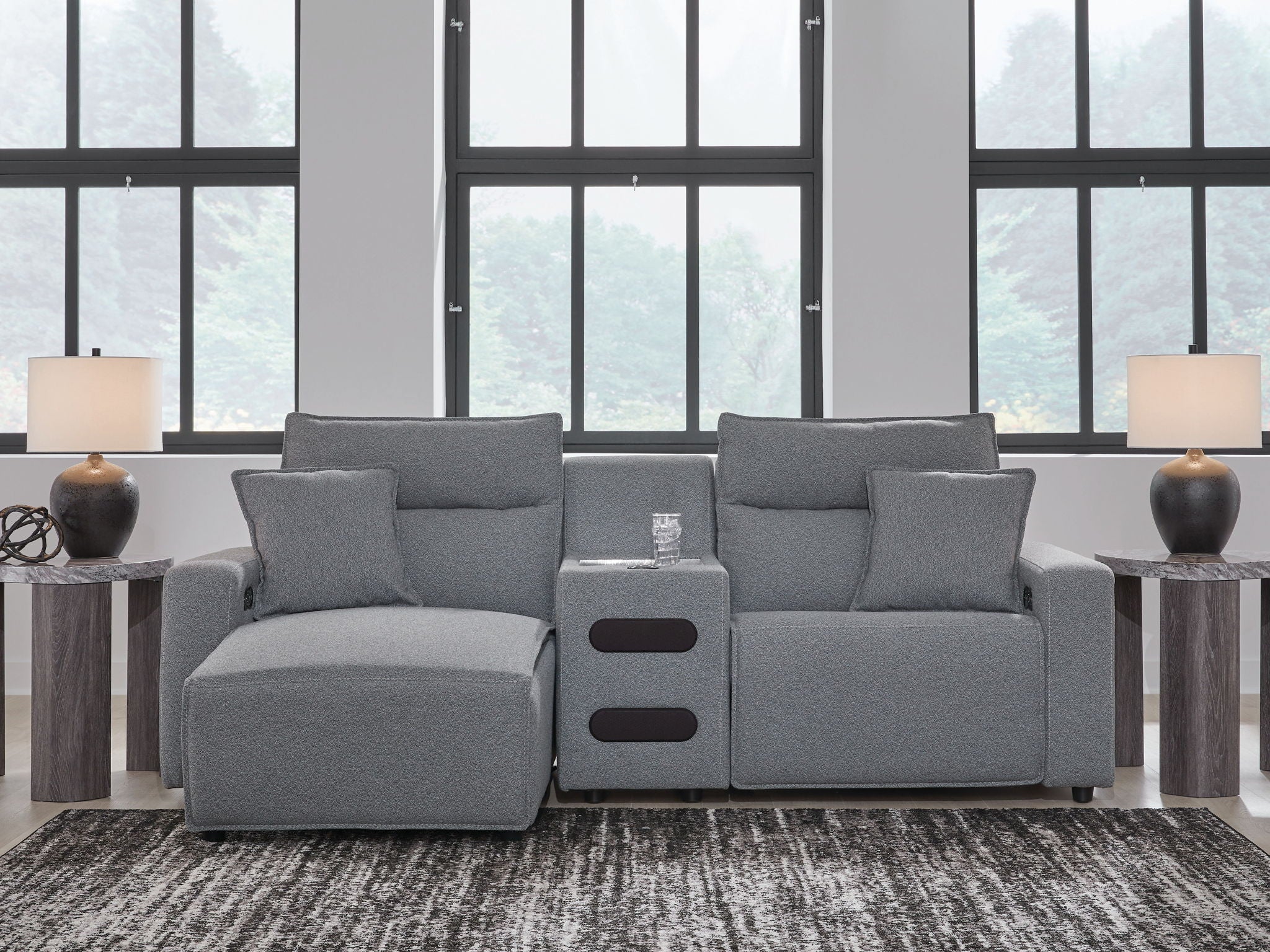 Modmax II - Reclining Sectional - Salt And Pepper