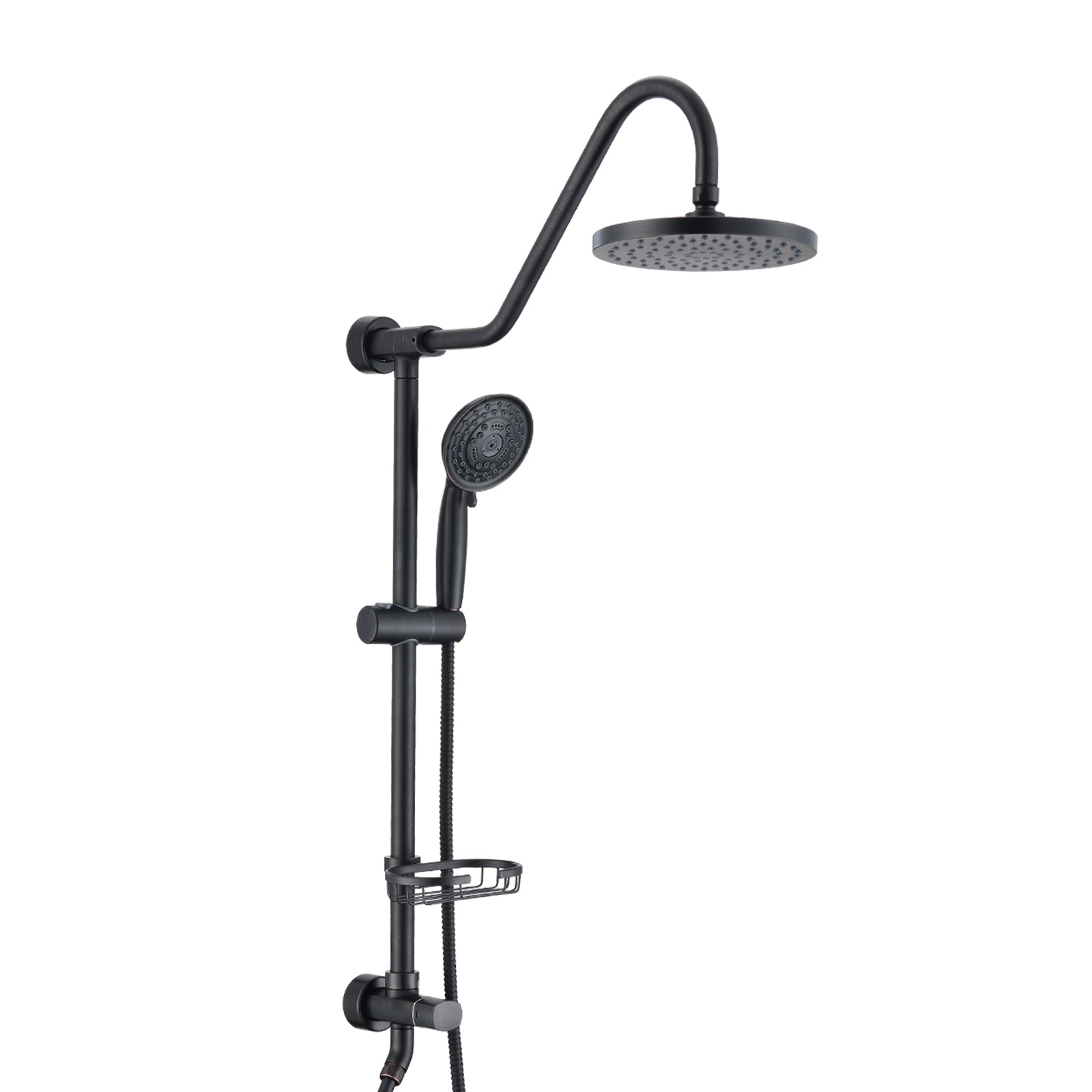 Handshower Shower Head & 8' Rain Shower System