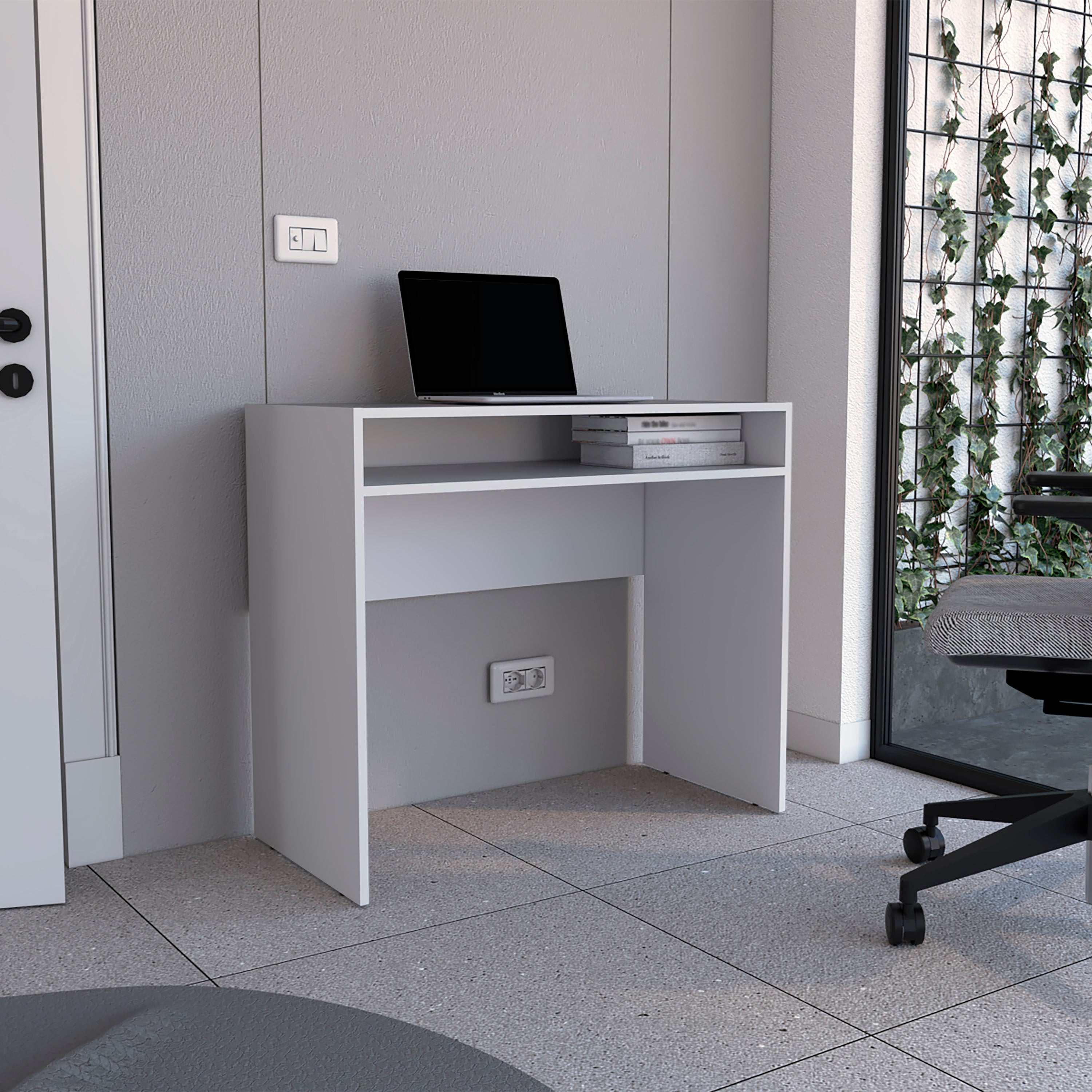 Stella 35" Writing Desk with Shelf | Home Office Desk