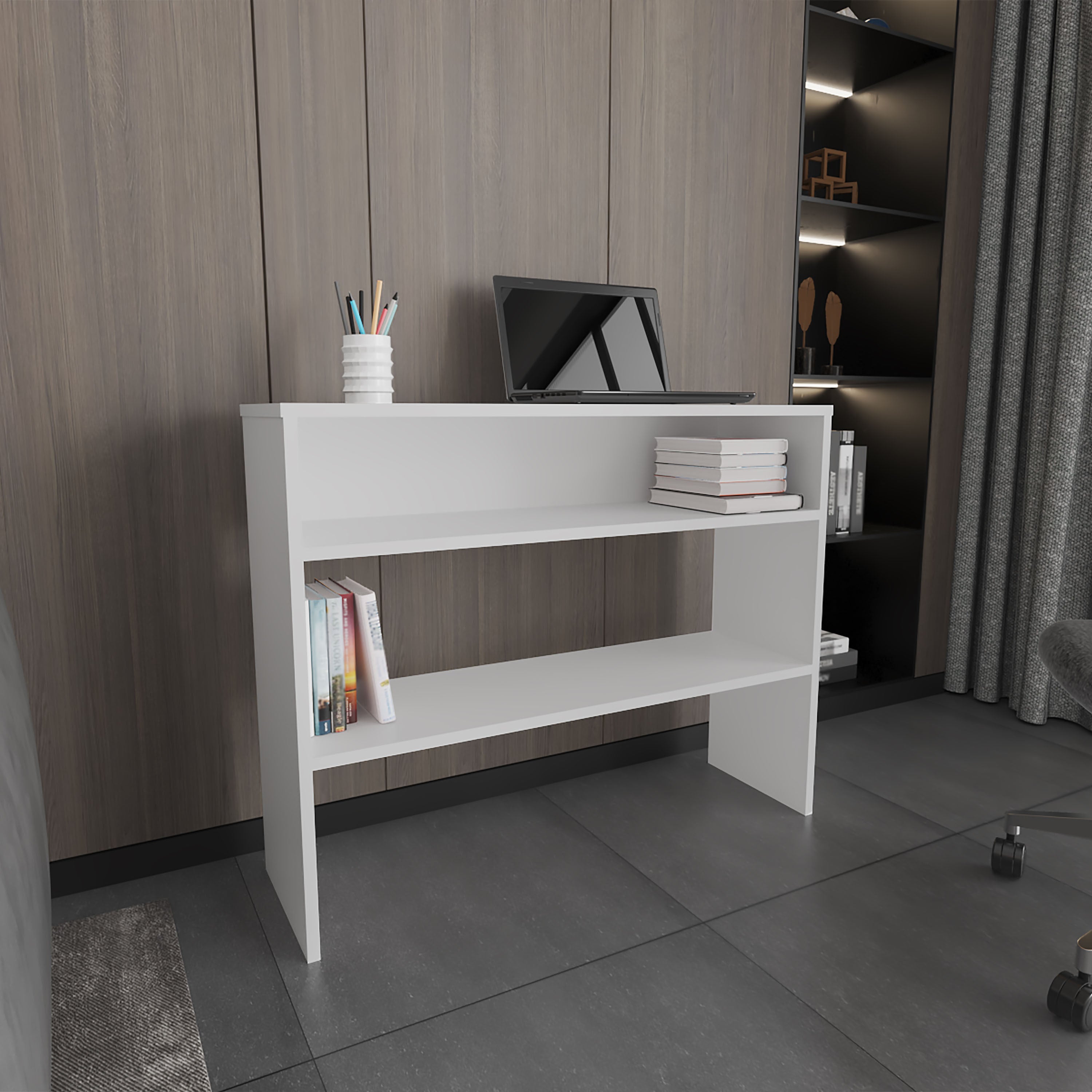 39" Narrow Console Table, 2-Tier Entryway Table