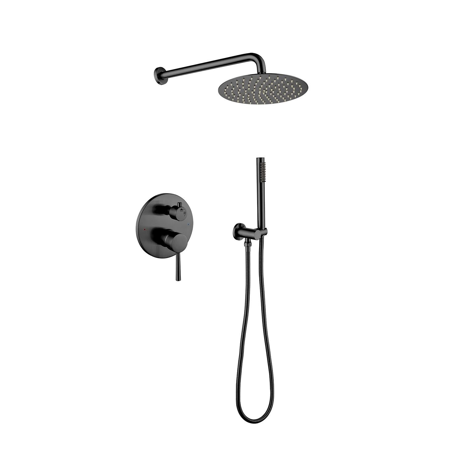 Wall-Mounted Rain Shower Head System