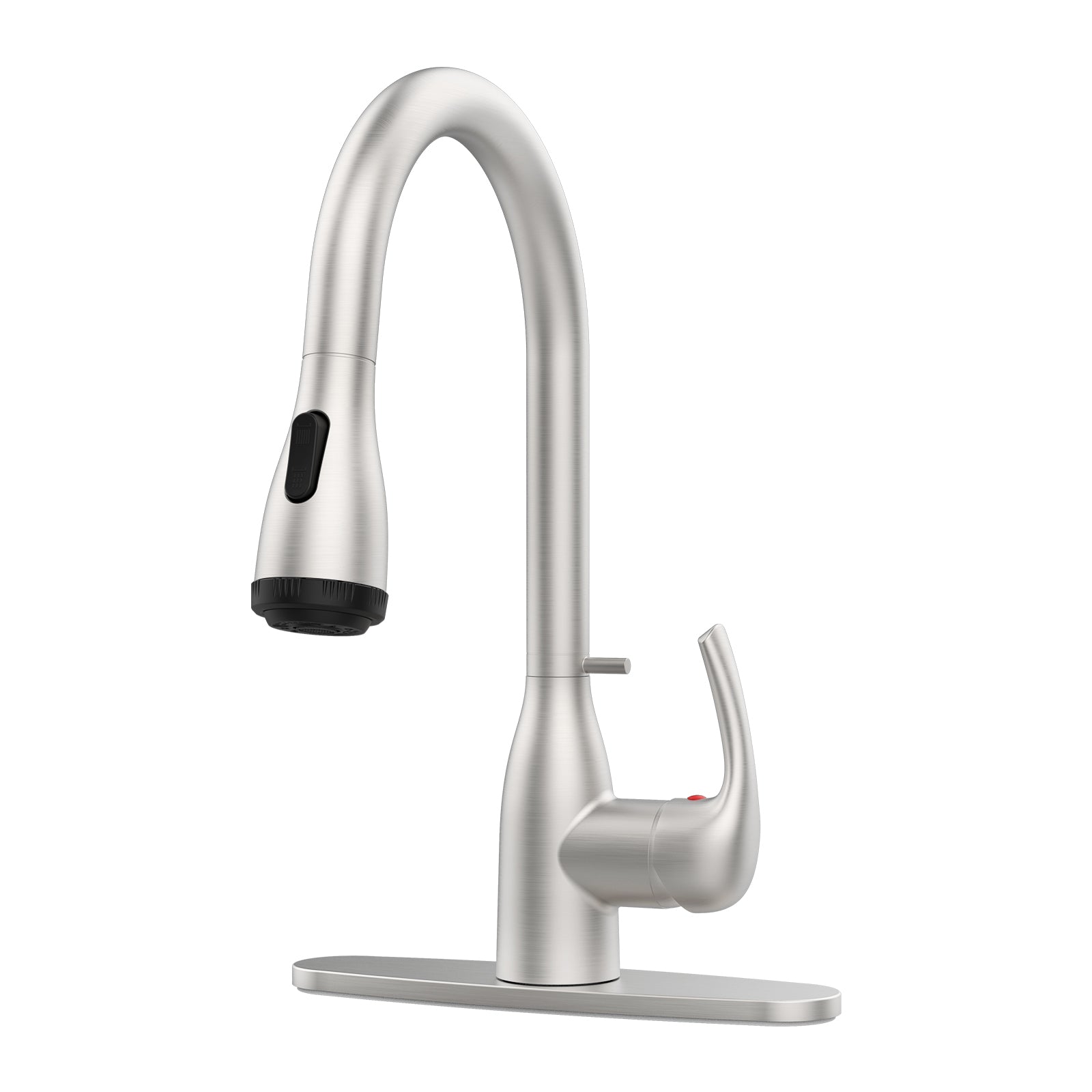 Brushed Nickel Kitchen Faucet w/ Pull-Down Sprayer