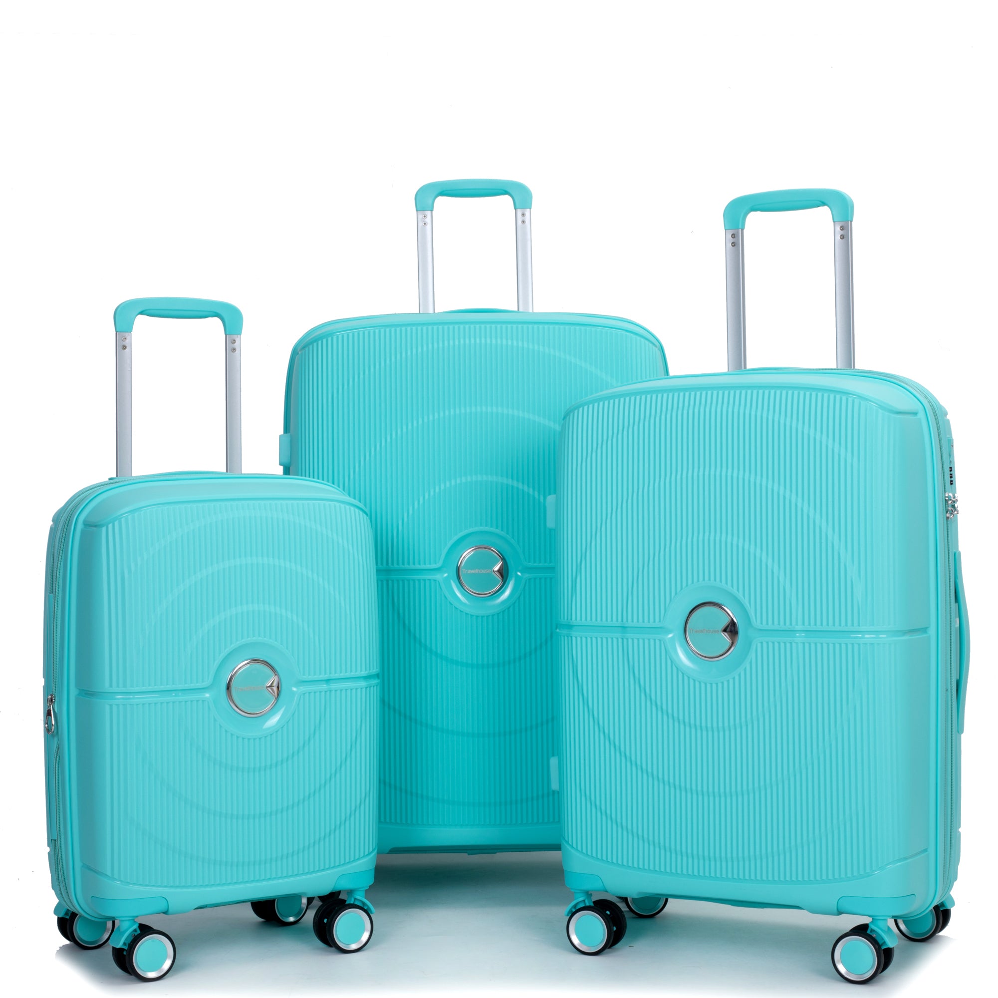 Lightweight 3-Piece Luggage Set w/TSA Lock