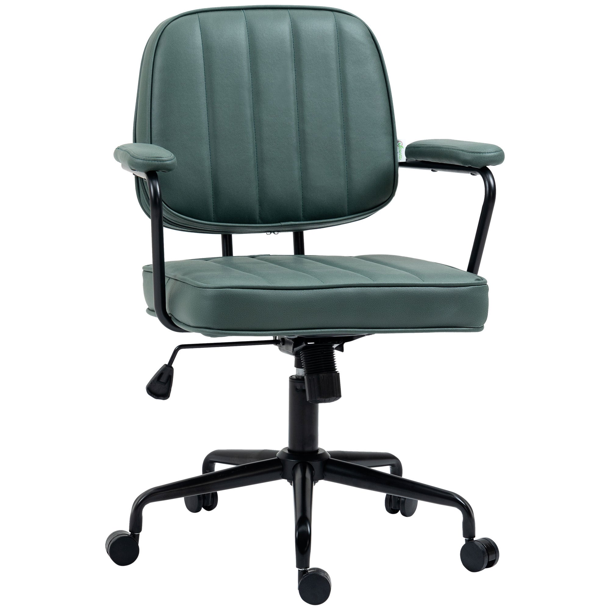 Green Home Office Chair, Adjustable Height & Tilt