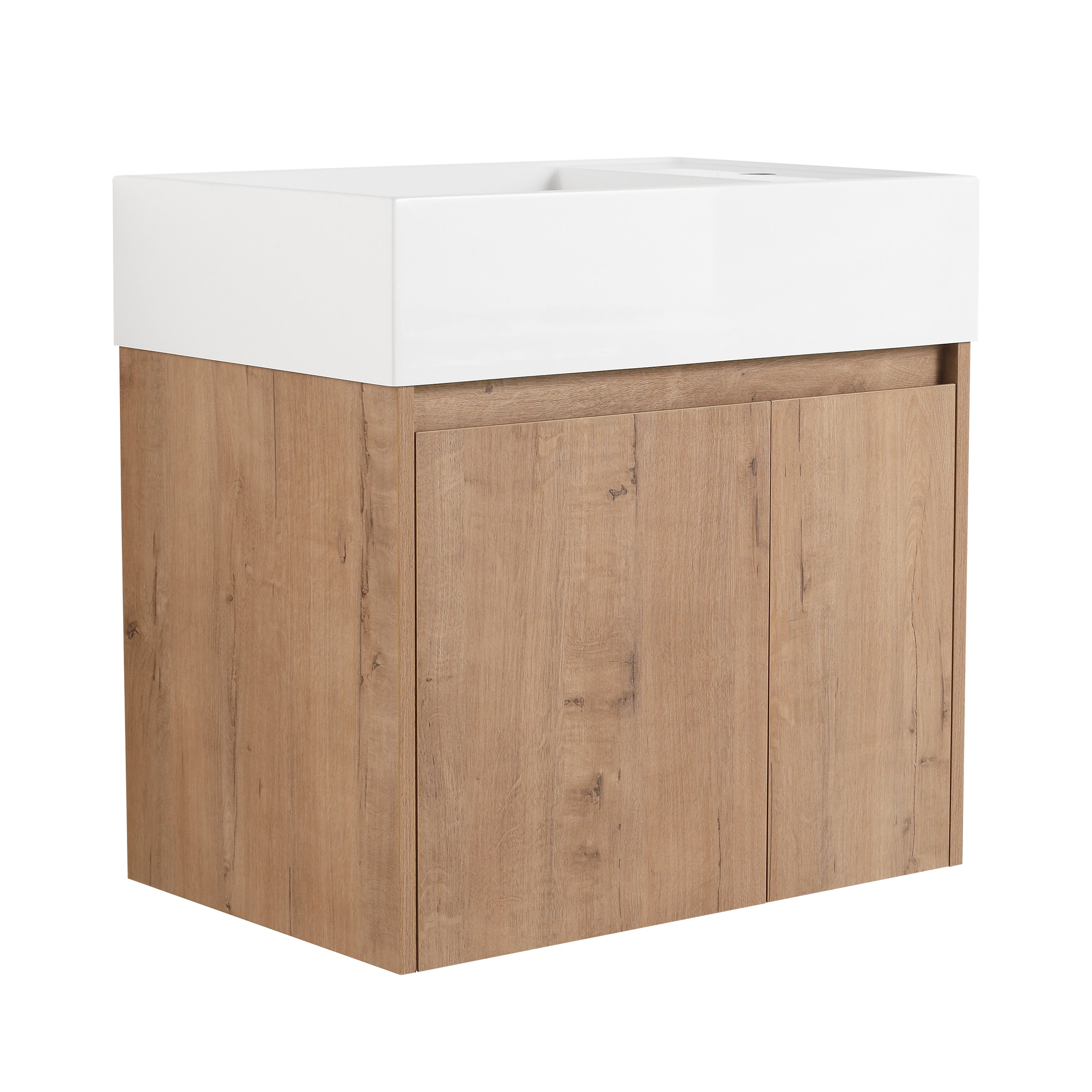 24" Bathroom Vanity: Soft Close, Floating, Small Space