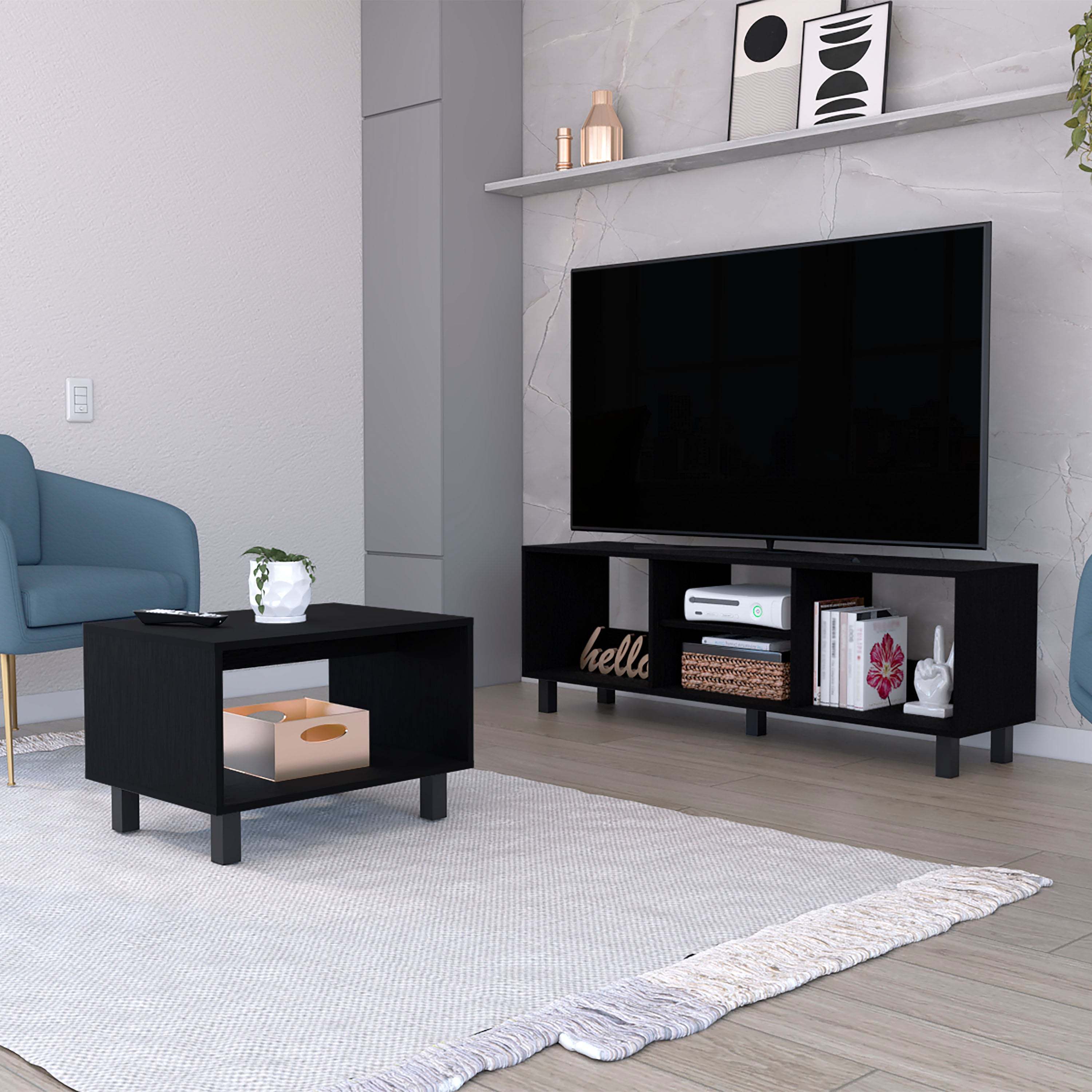 Landon Black 2-Piece Living Room Set | Modern Furniture