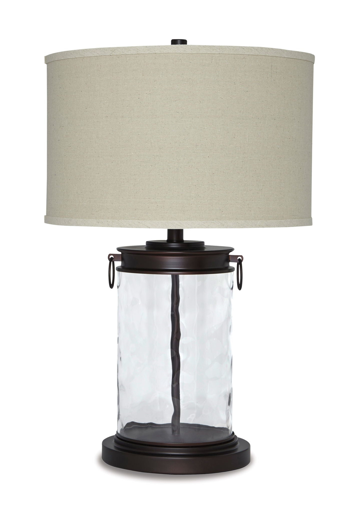Tailynn - Glass Table Lamp - Clear / Bronze Finish