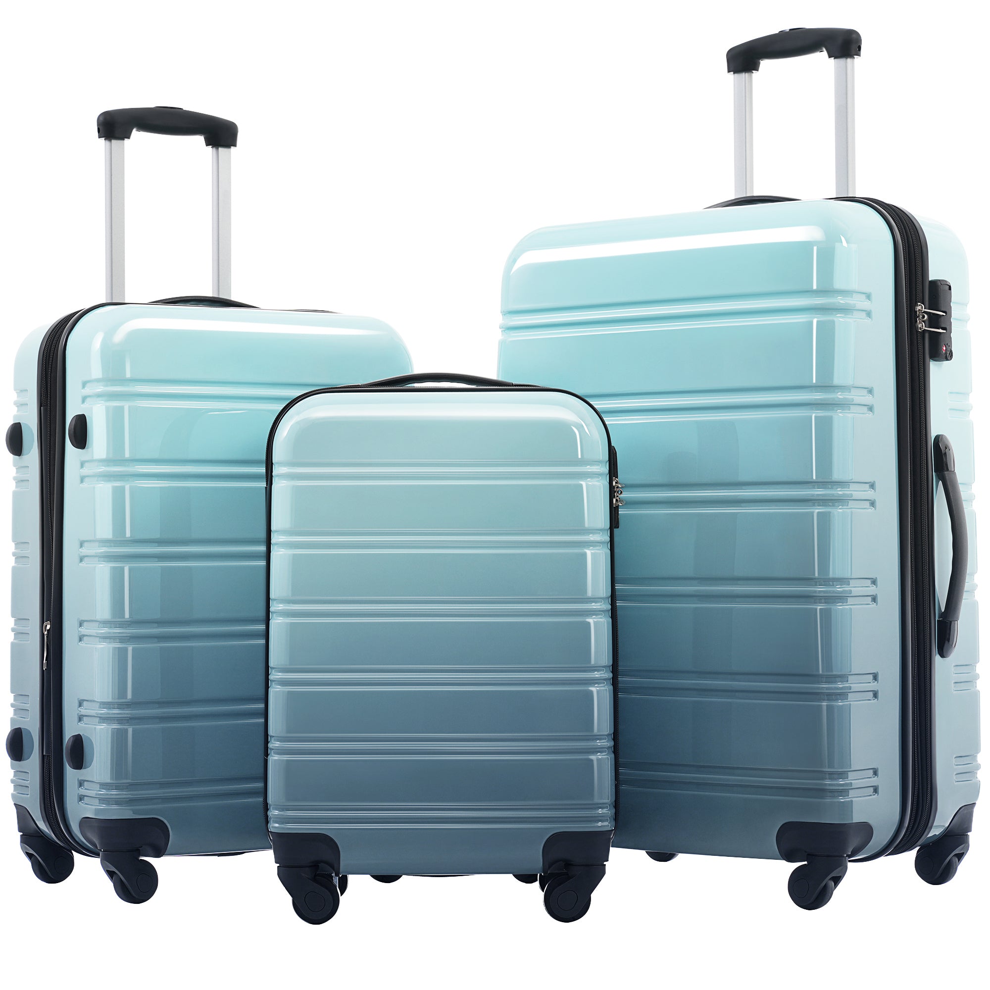 Gradient Hardshell Luggage Set: 3-Piece Spinner