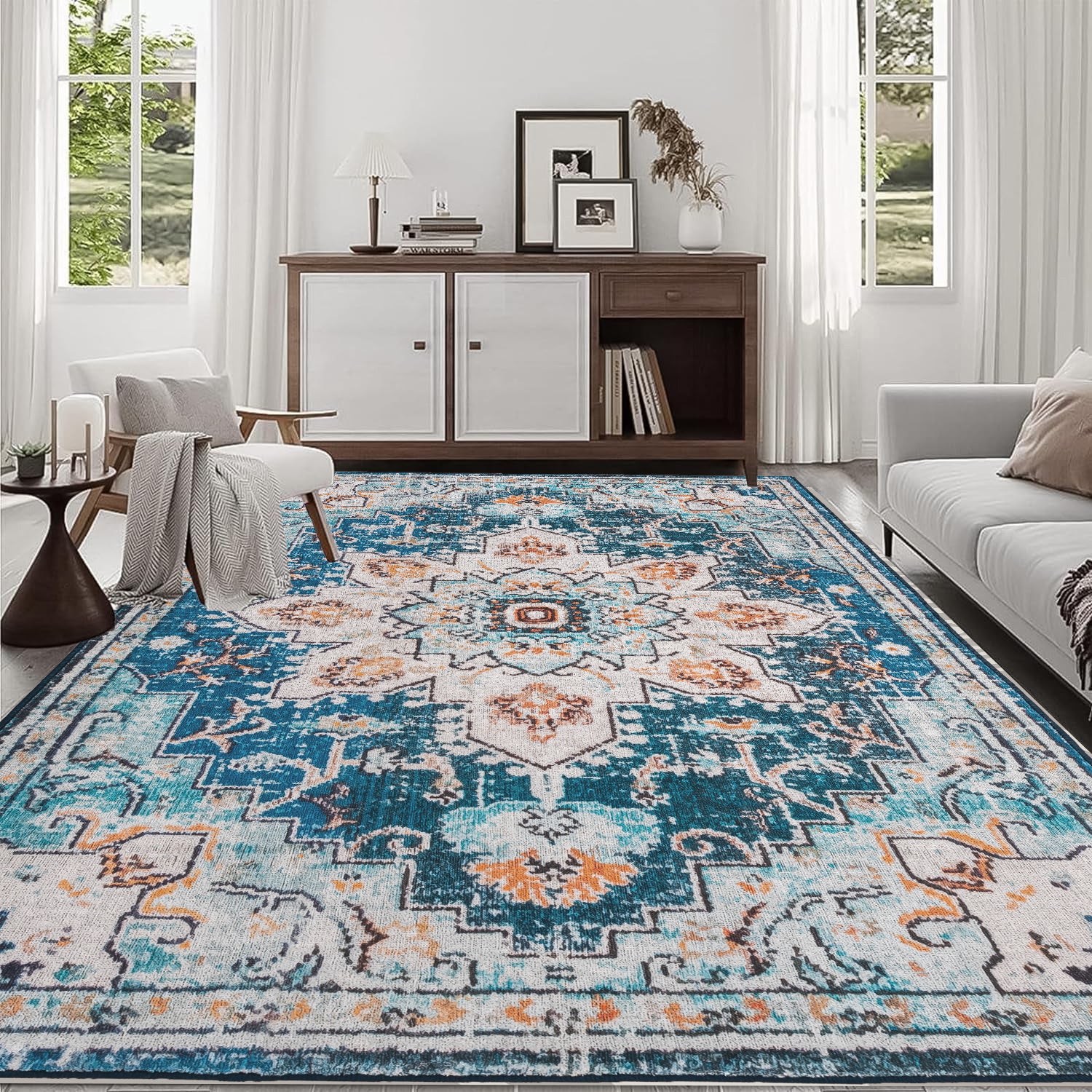 Bohemian 8x10 Vintage Persian Area Rug