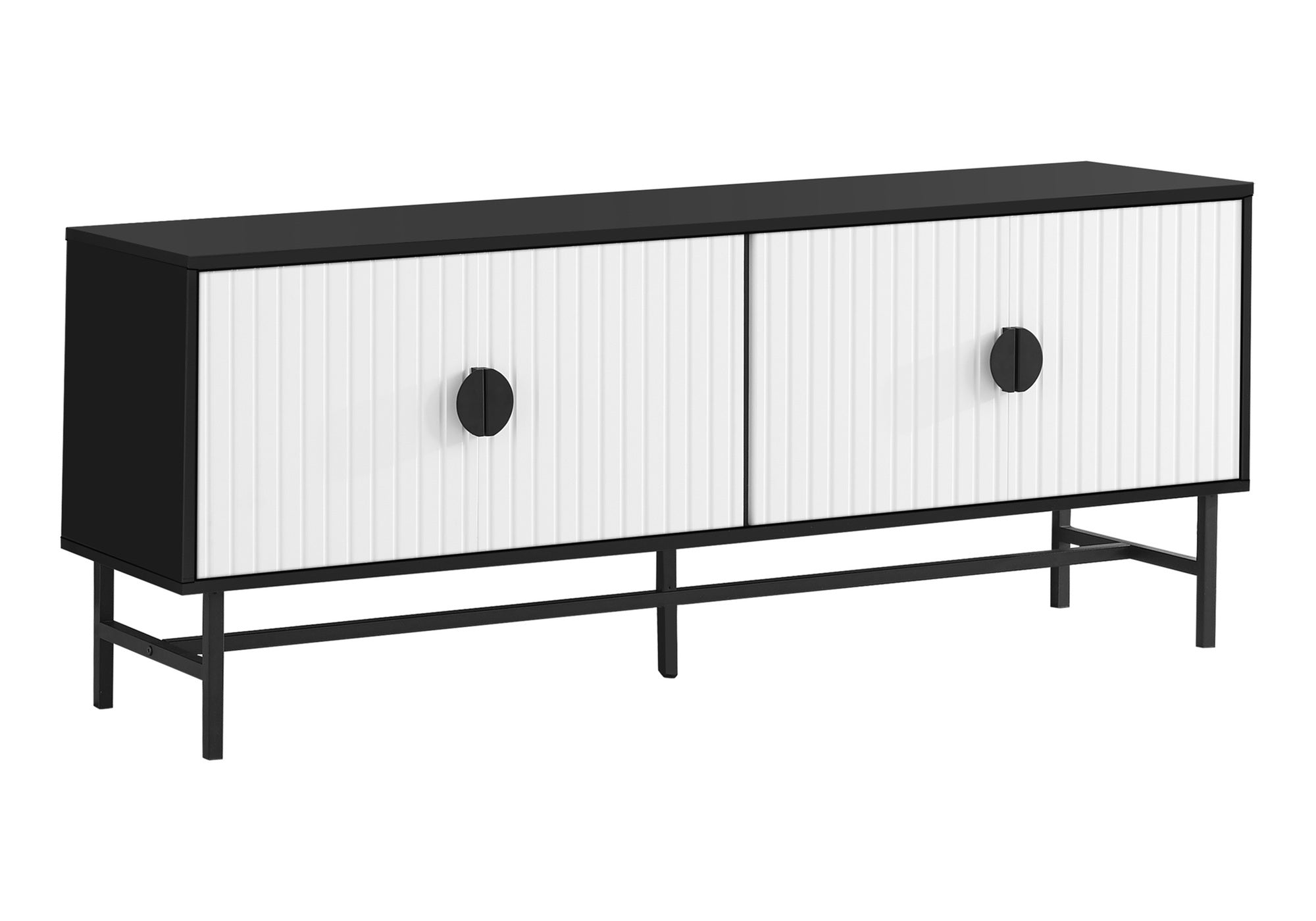 60" TV Stand Console | Modern Media Entertainment Center
