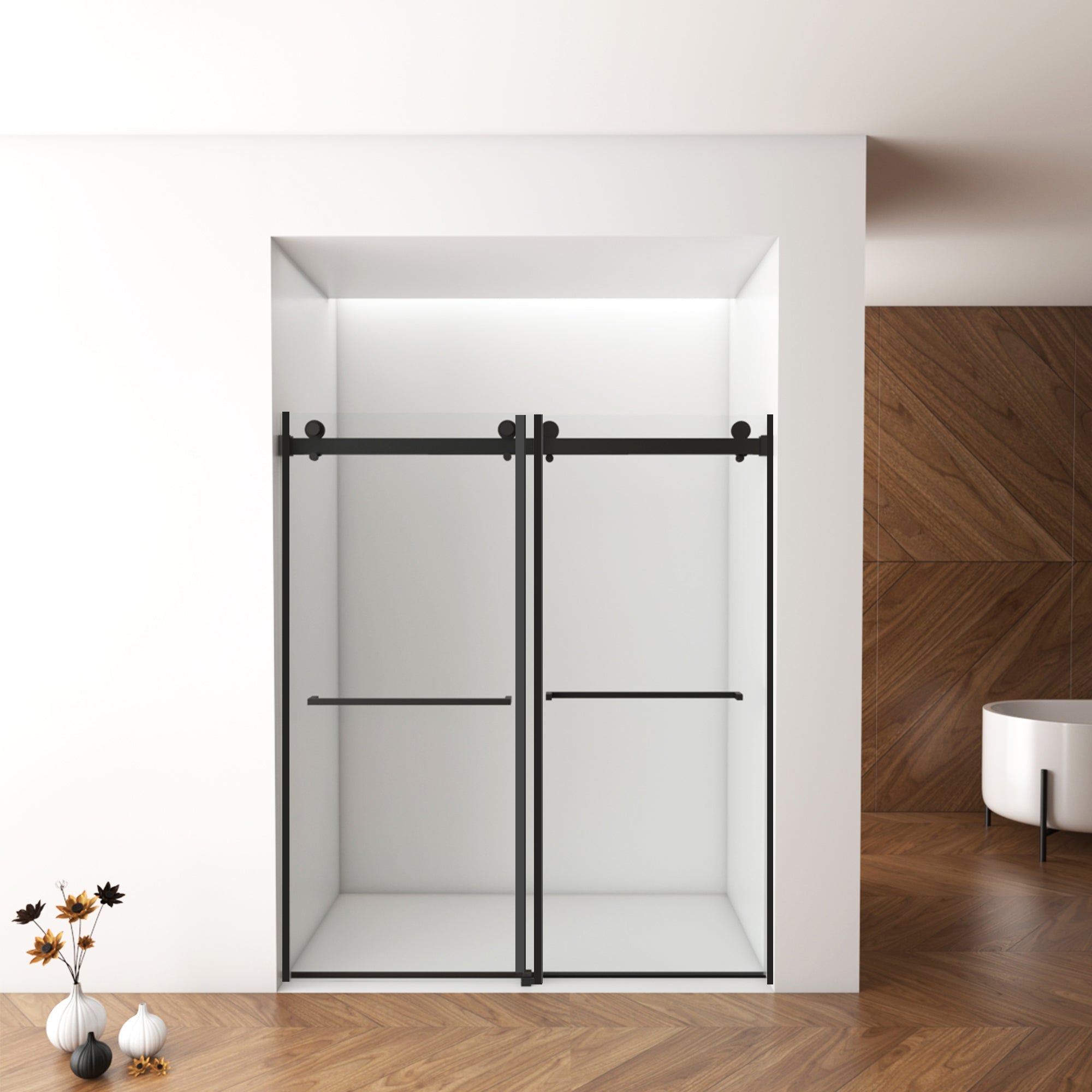 Frameless Shower Door 56"-60"W x 70"H