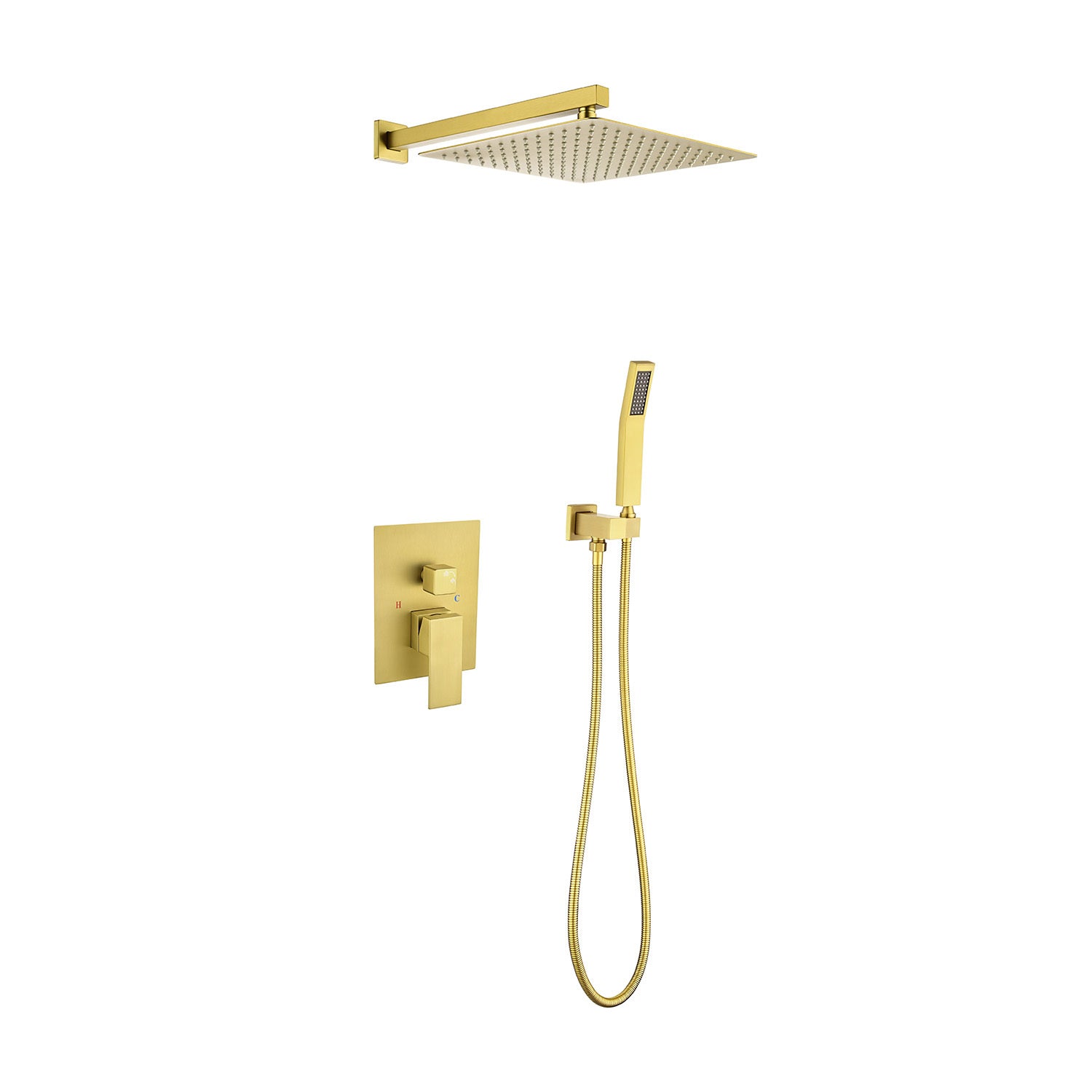 10" Wall Mount Rain Shower Head System