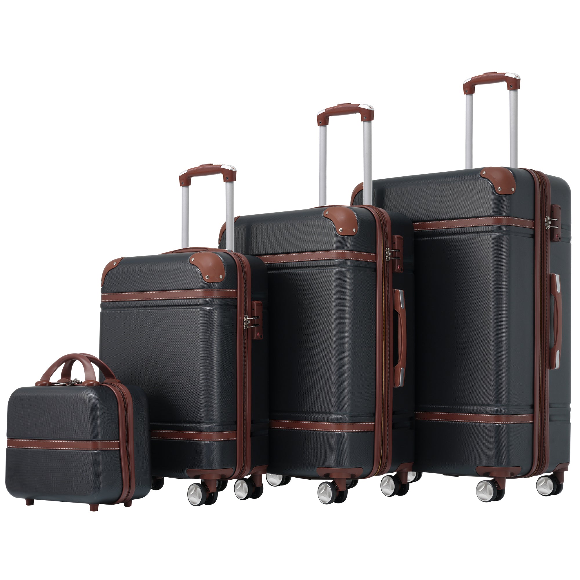 Lightweight 4-Piece Hardshell Luggage Set