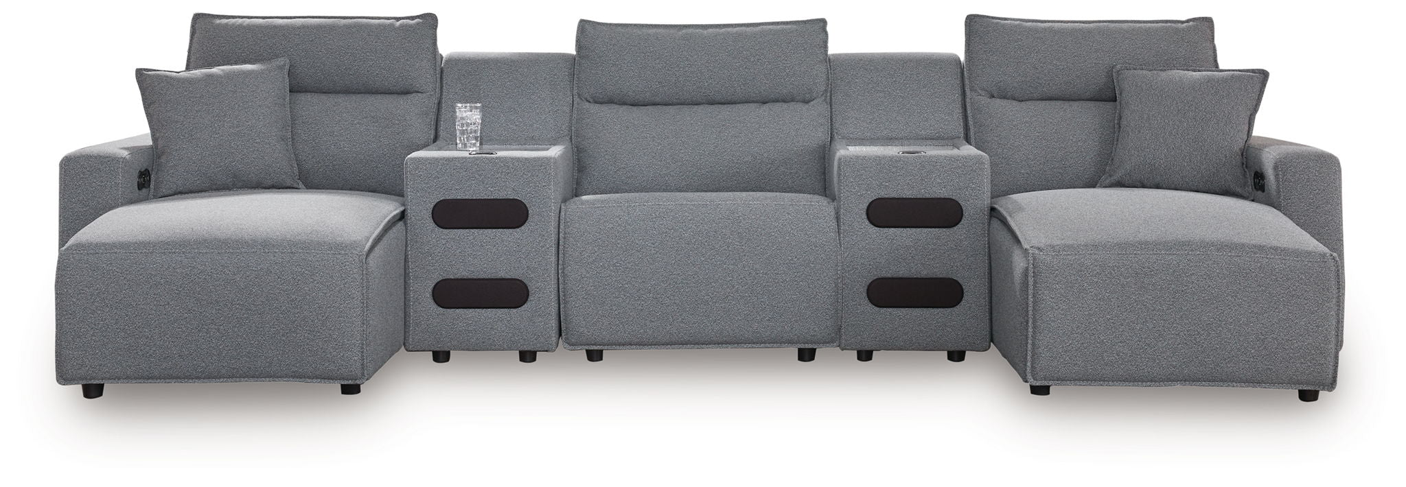 Modmax II - Reclining Sectional - Salt And Pepper
